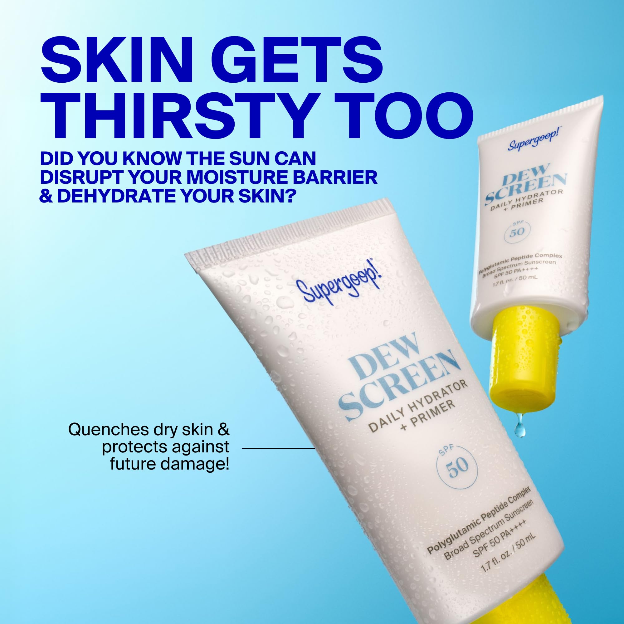 Supergoop Dewscreen Daily Hydrator Primer SPF 50 - Supergoop! Official Imagery - 8