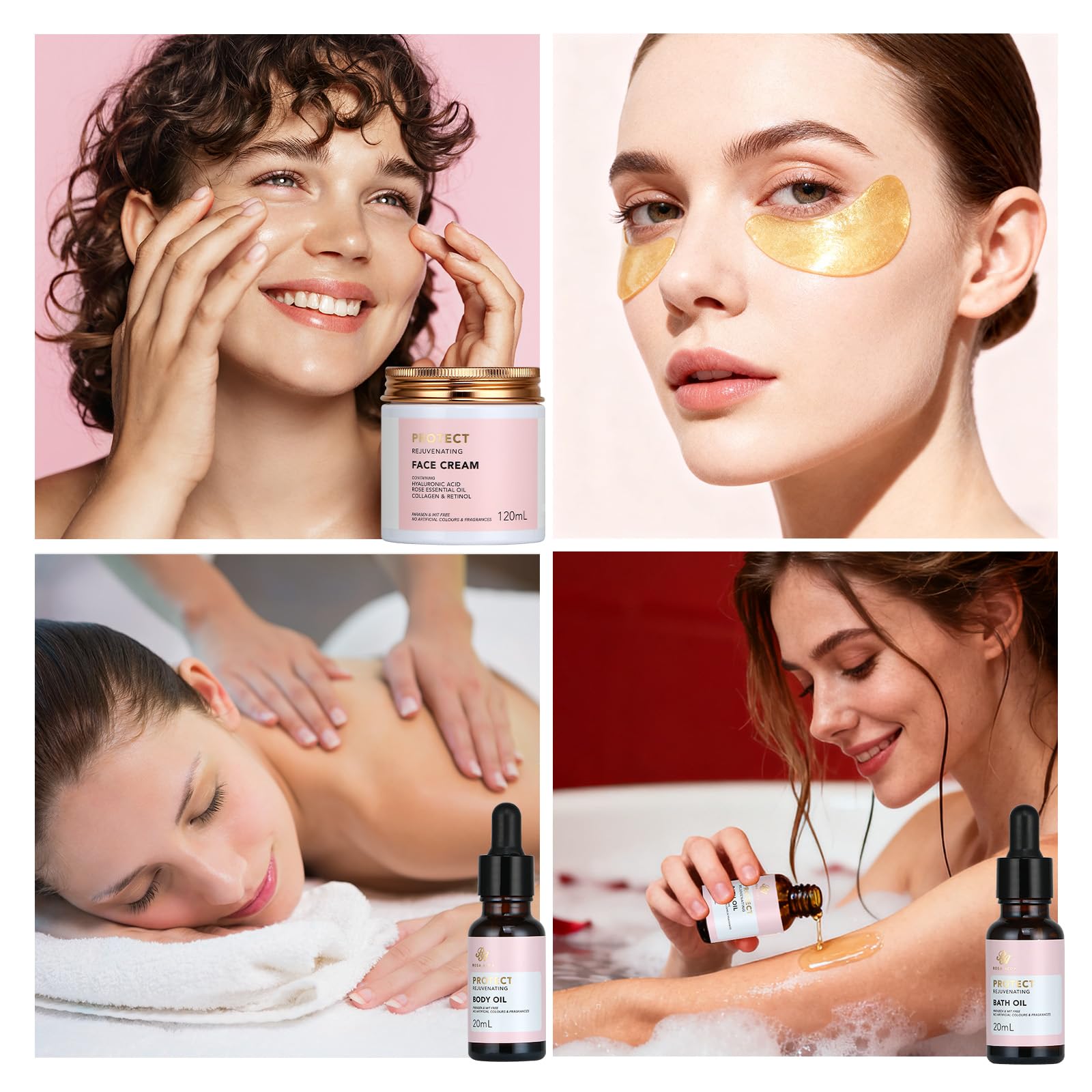 Gifts for Women, Birthday Gift for Women, 30pcs Rose Face Skin - RA ROSA ACCA