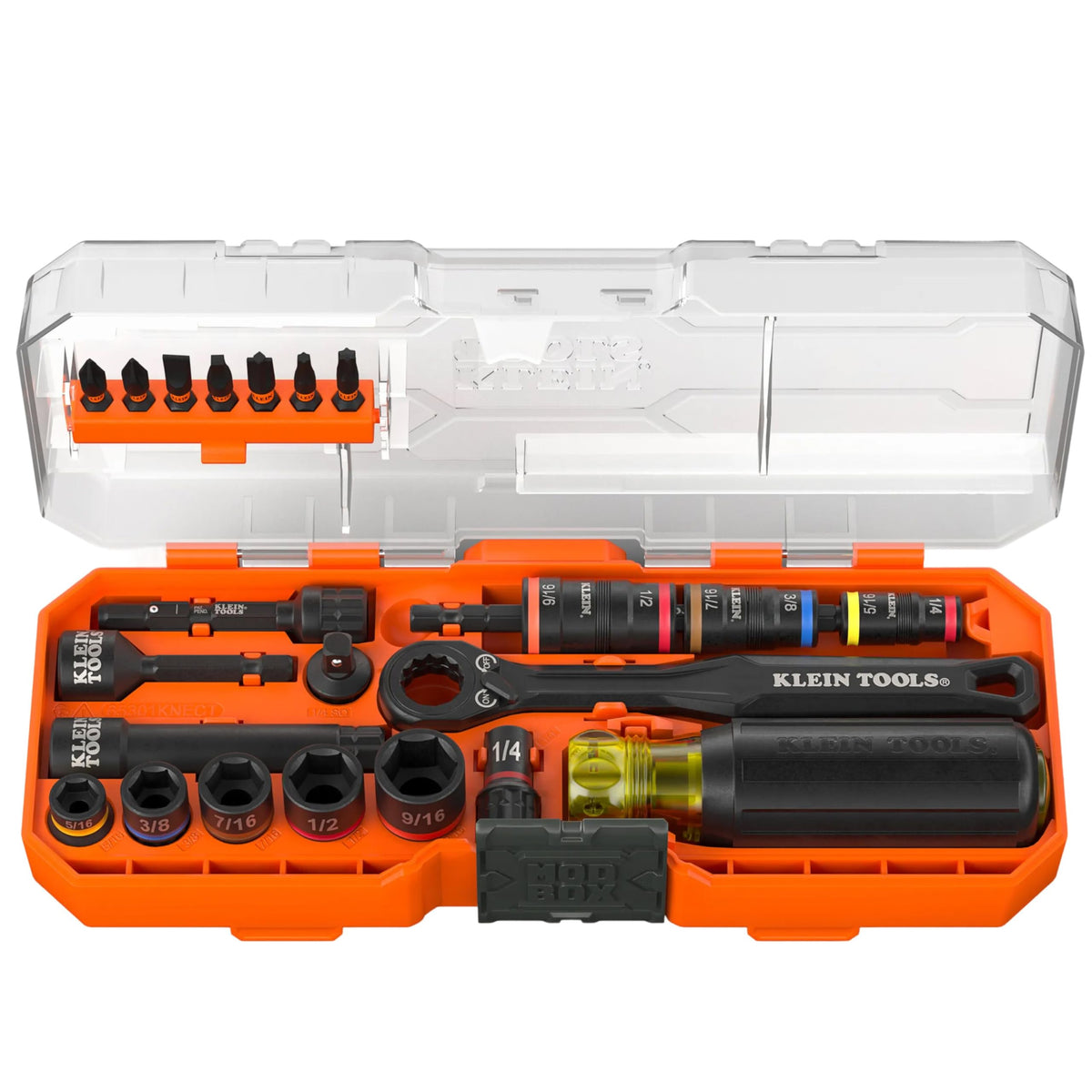 Klein Tools 65301KNECT Impact Socket Set KNECT 23 Piece SAE - Premium Selection Official Imagery - 1