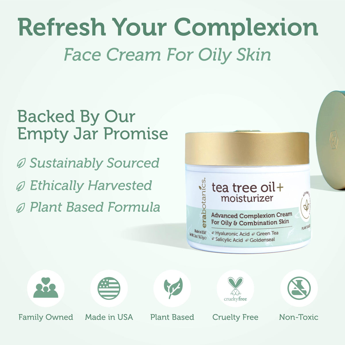 Era Organics Tea Tree Oil Face Cream - Era Organics Official Imagery - 7
