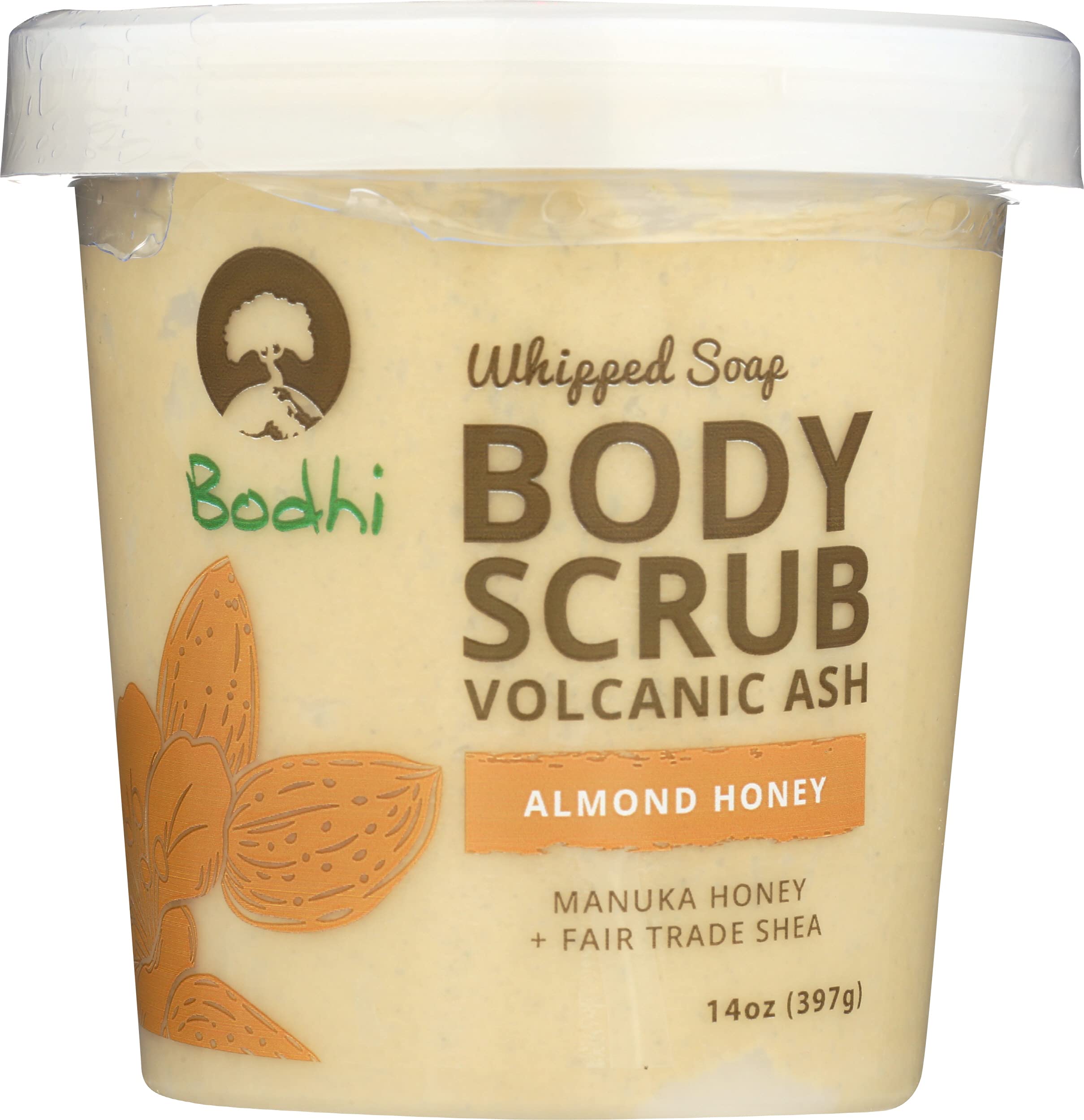 BODHI HANDMADE SOAP Almond Honey Volcanic Ash Whipped Soap Body Scrub - BODHI Official Product View 2