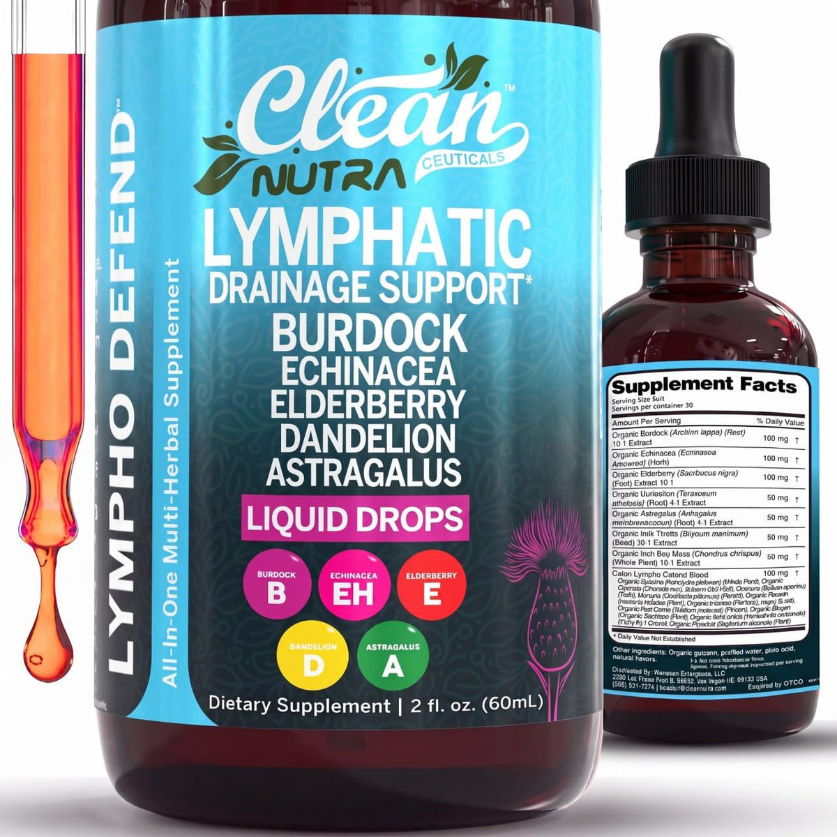 Lymphatic Drainage Drops - Clean Nutraceuticals Official Imagery - 2