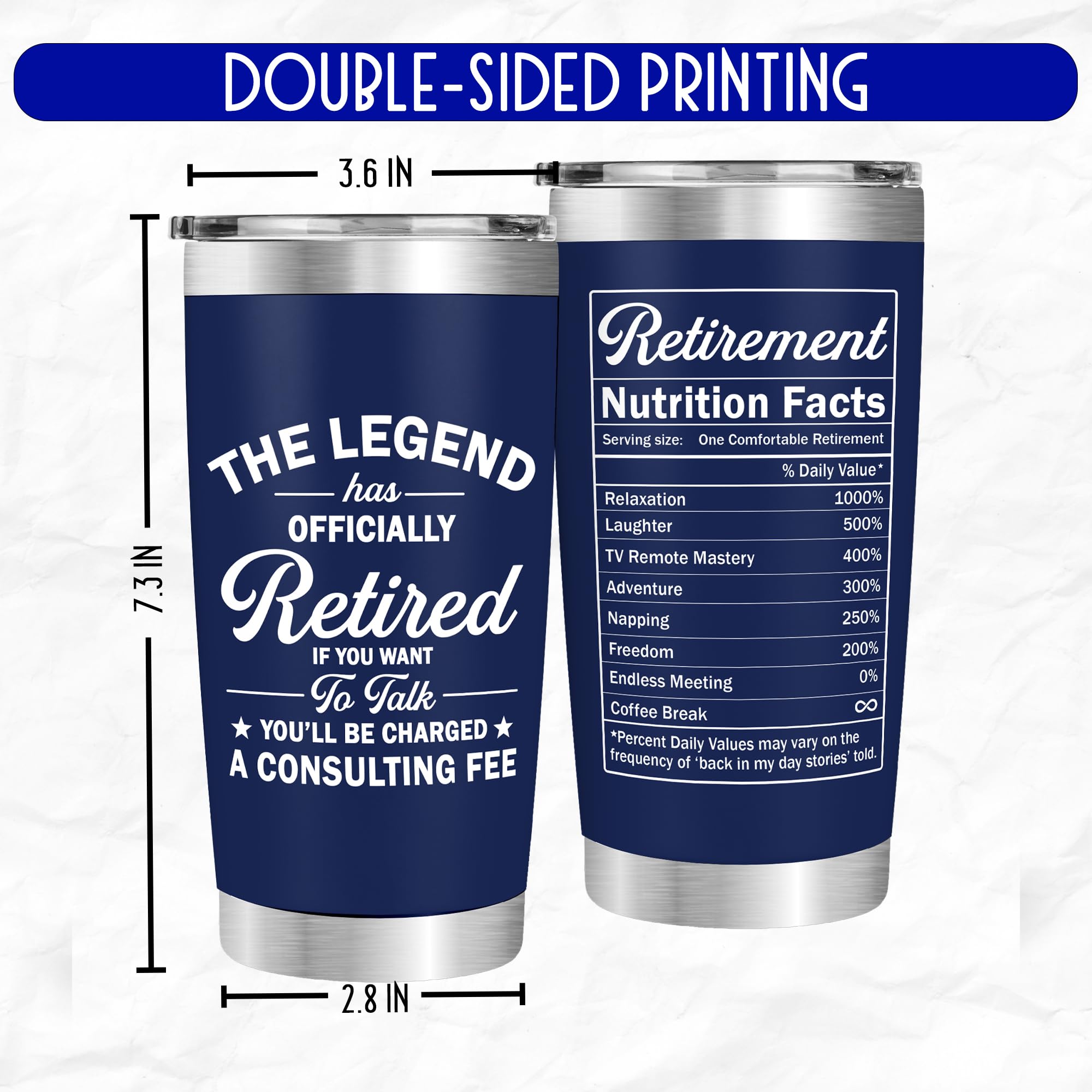 FUNITZ Legend Has Retired Tumbler – 20 oz Gift