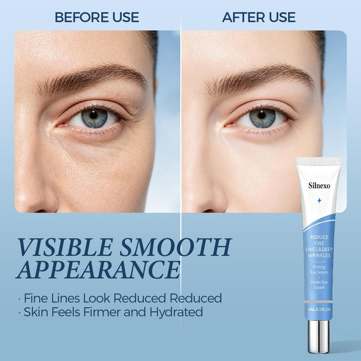 Instant Firming Eye Serum Visibly Reduces Bags Dark Circles - Silnexo Official Imagery - 7