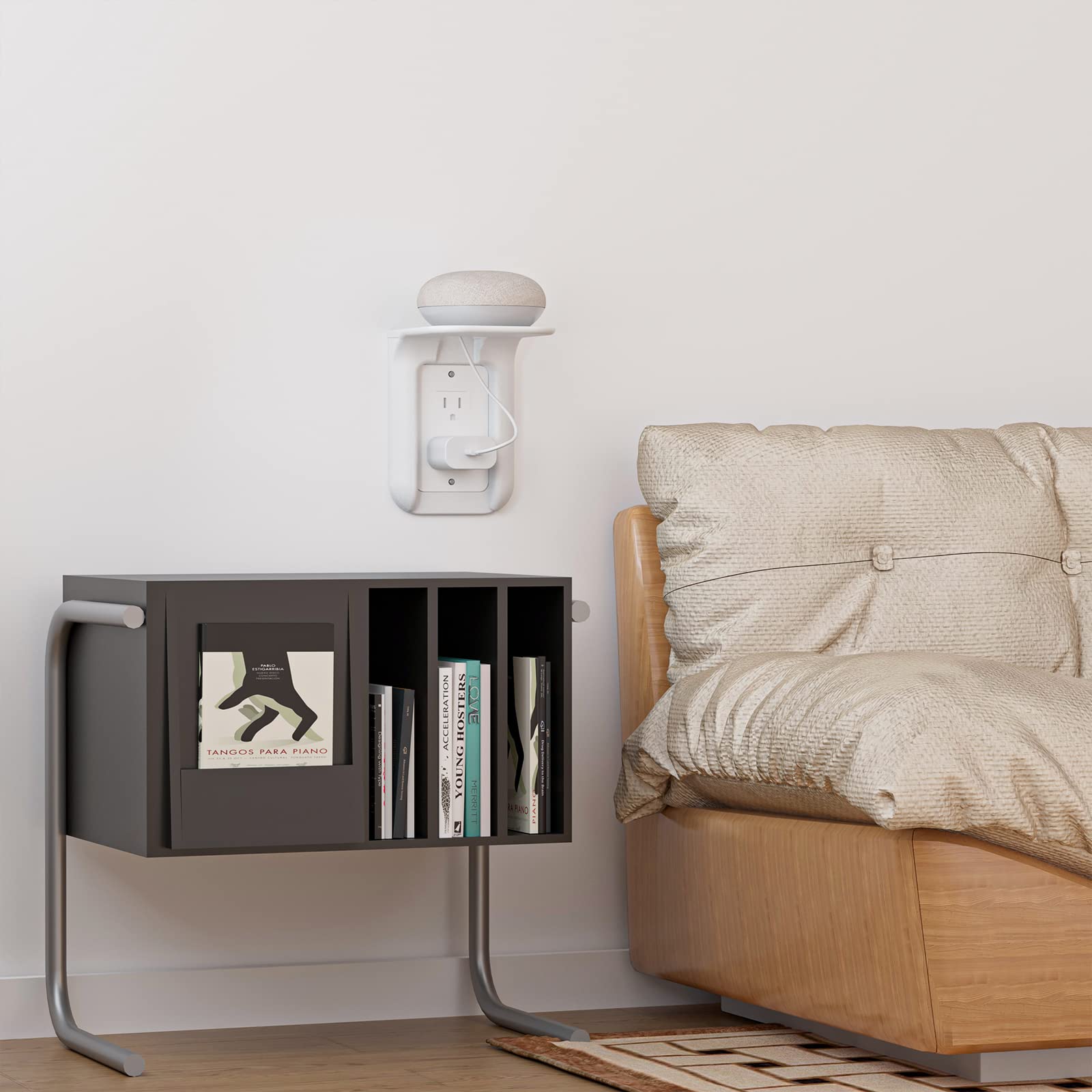 WALI Outlet Shelf Wall Holder, Bathroom Shelf for Smart Home Deco - WALI Official Product View 6