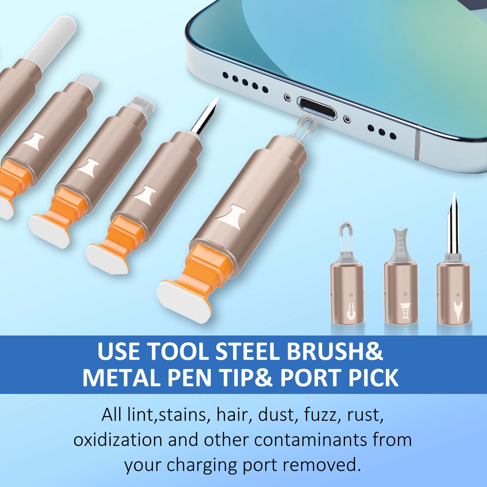 Ordilend iPhone Cleaning Kit for Charging Port Cleaner AirPod Pho by Ordilend - Angle View 3