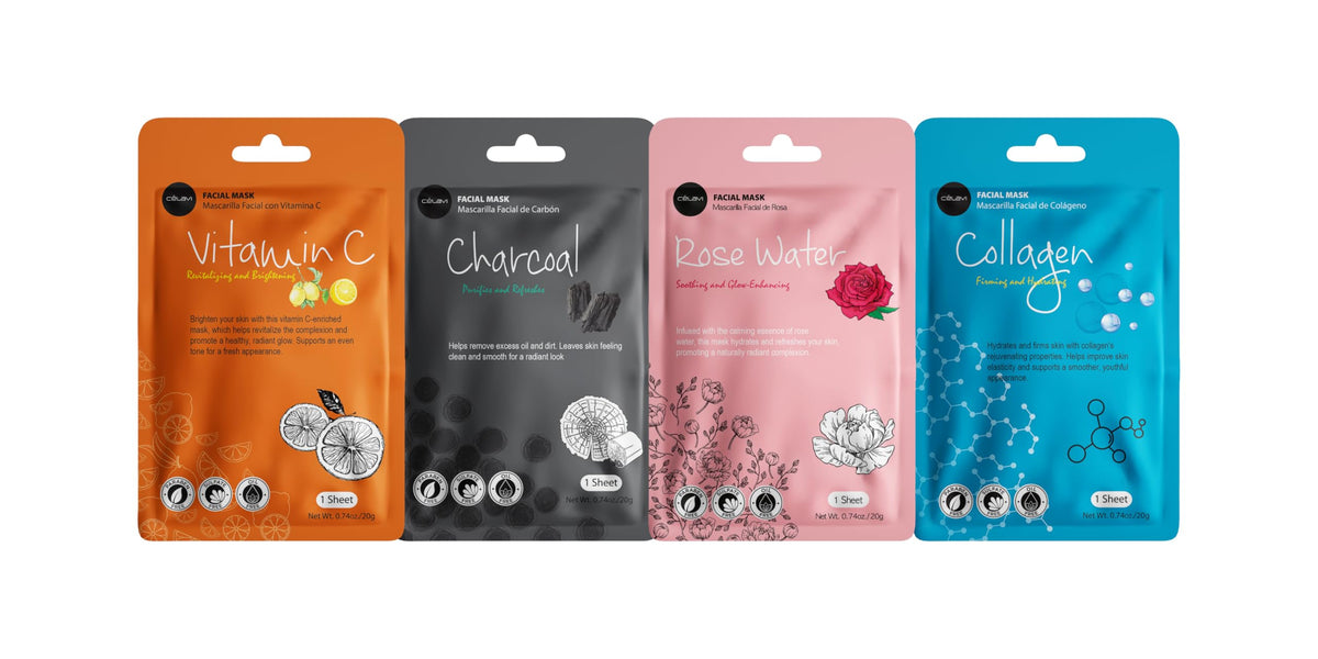 celavi Face Mask Set Korean Beauty Essence Facial Paper - Celavi Cosmetics Official Product Imagery - 5