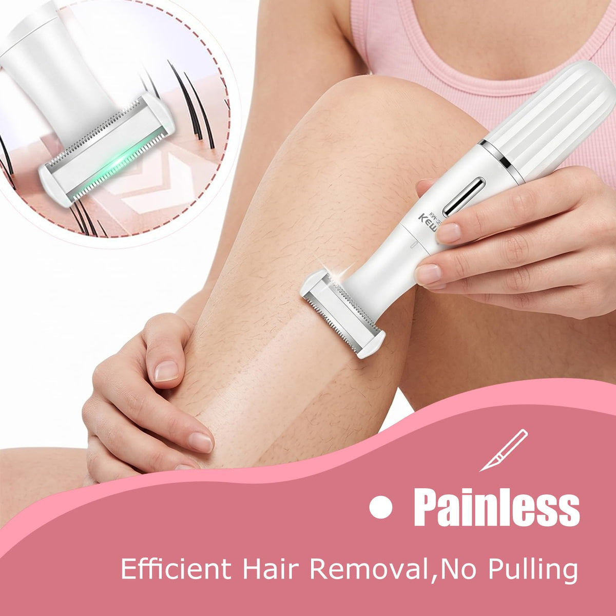 KEMEI 3523 6 in 1 Bikini Trimmer for Women IPX4 Waterproof - KEMEI Official Imagery - 5