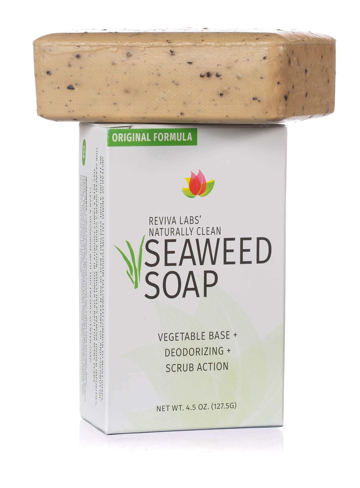 Reviva Labs Reviva Seaweed Soap - Organic Seaweed Face Scrub and Exfolia - Reviva Labs Official Product View 4