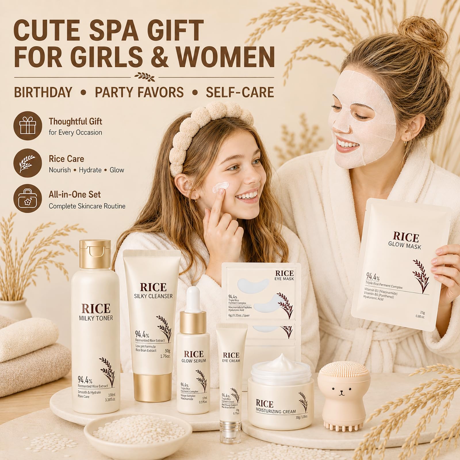 13PCS Korean Skin Care Set Rice Skincare Daily Skin Care for - BliBling Official Imagery - 8