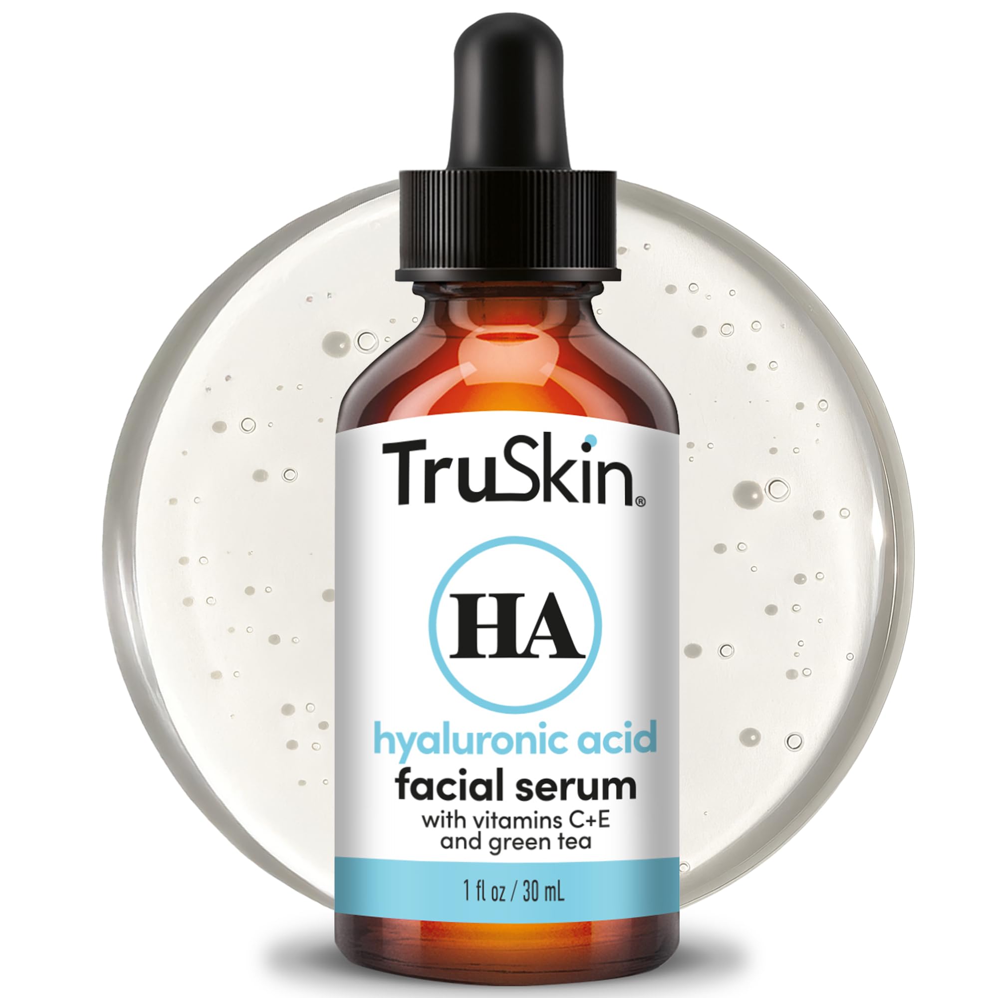 TruSkin Hyaluronic Acid Serum for Face for Hydrated, Plumper Skin, 1 fl oz - TruSkin Official Product View 2