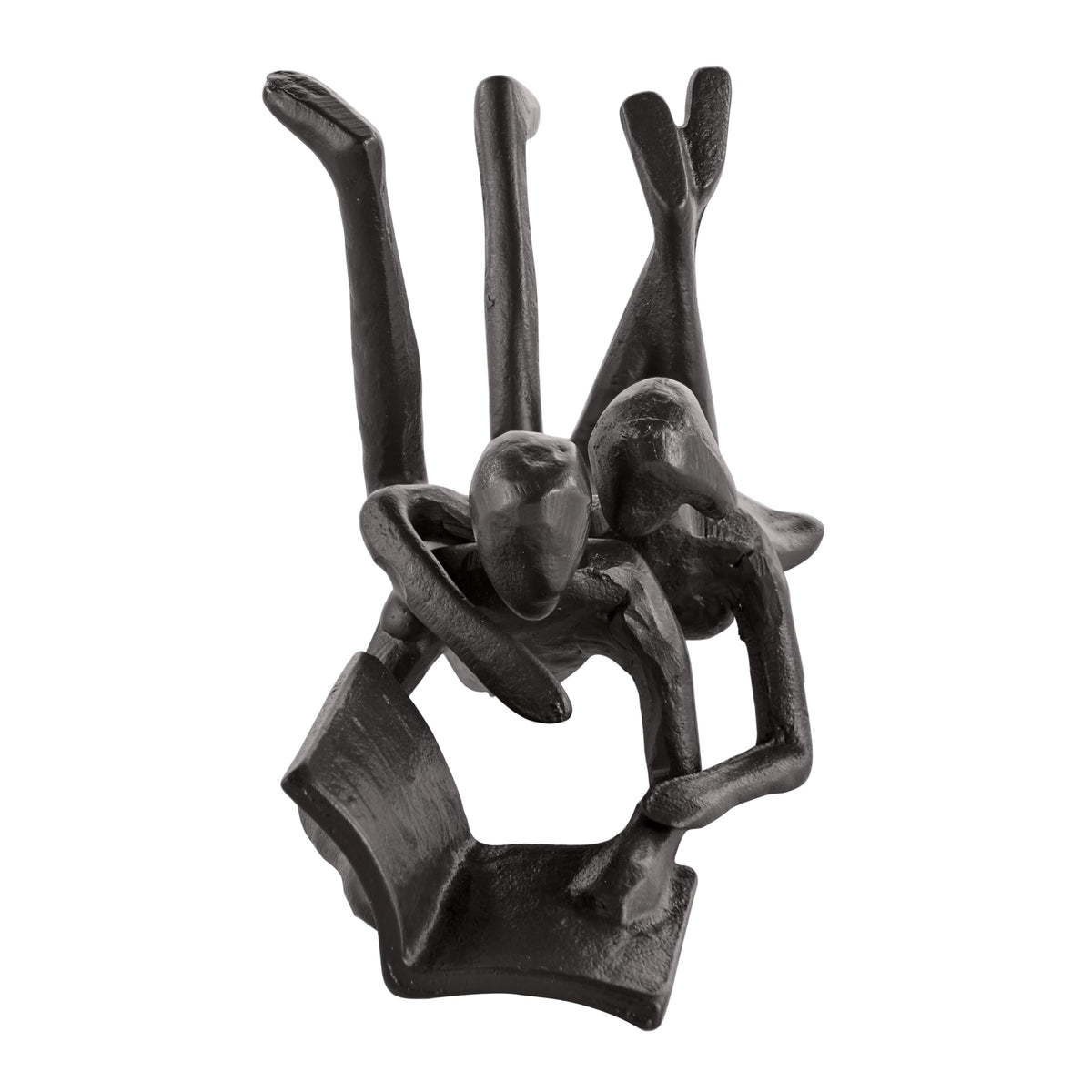 Danya B Brown Cast Iron Abstract Couple Reading Book - Danya B Official Imagery - 8