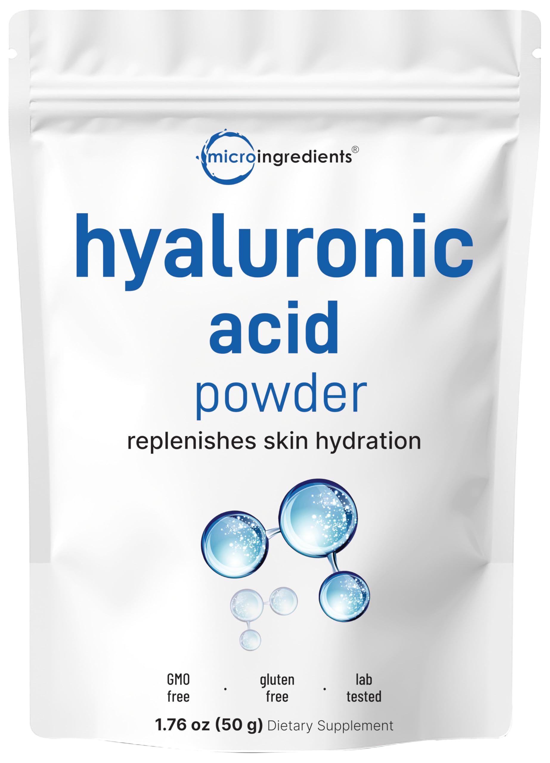 Micro Ingredients Hyaluronic Acid Serum Powder, - Low Molecular Weight & - Micro Ingredients Official Product View 8
