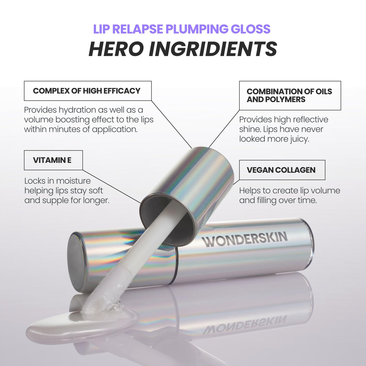 Wonderskin Lip Plumper Gloss - Wonderskin Official Imagery - 5