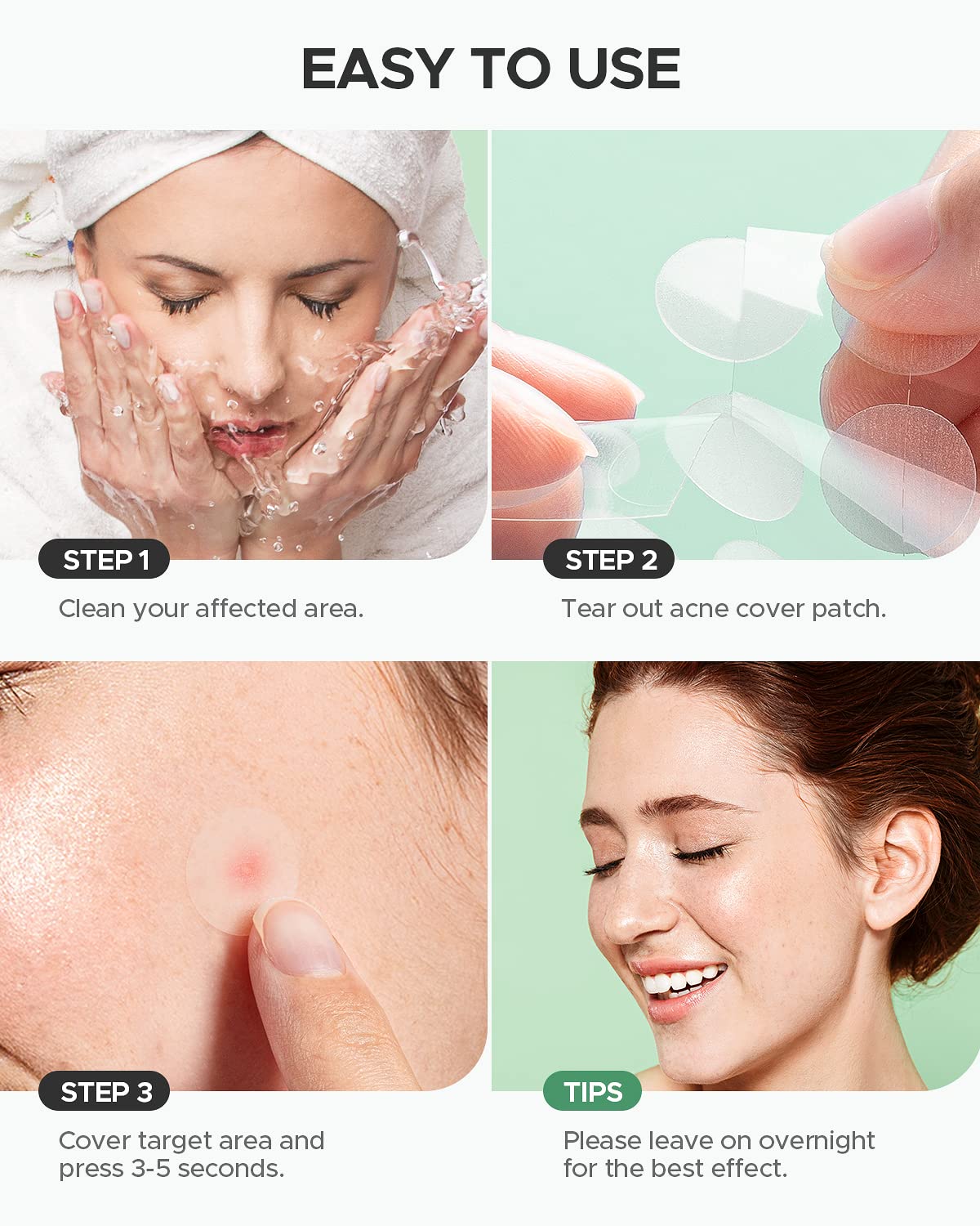 Acne Pimple Patch FSA Eligible Invisible Hydrocolloid Acne - ZATKTK Official Imagery - 8