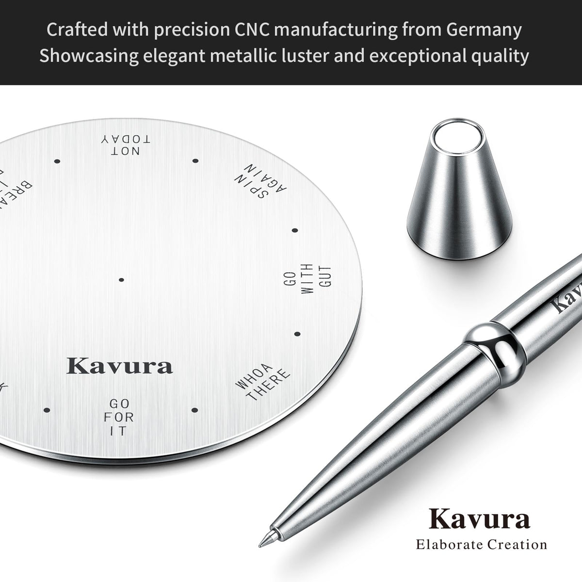 Spin Decision Maker Pen Magnetic Desk Fidget Gift for Men - Kavura Official Imagery - 5