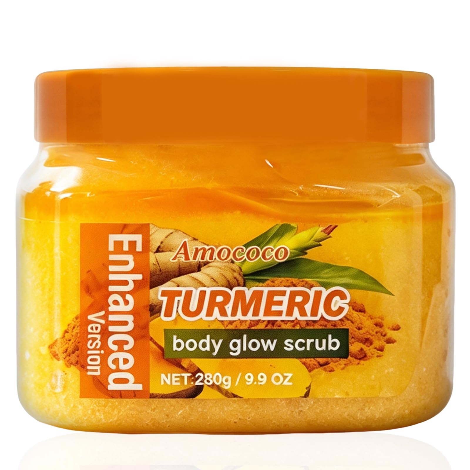Amococo Turmeric Body Scrub, Botanical Skin Cleanser for Dullness & Uneven - Amococo Official Product View 2