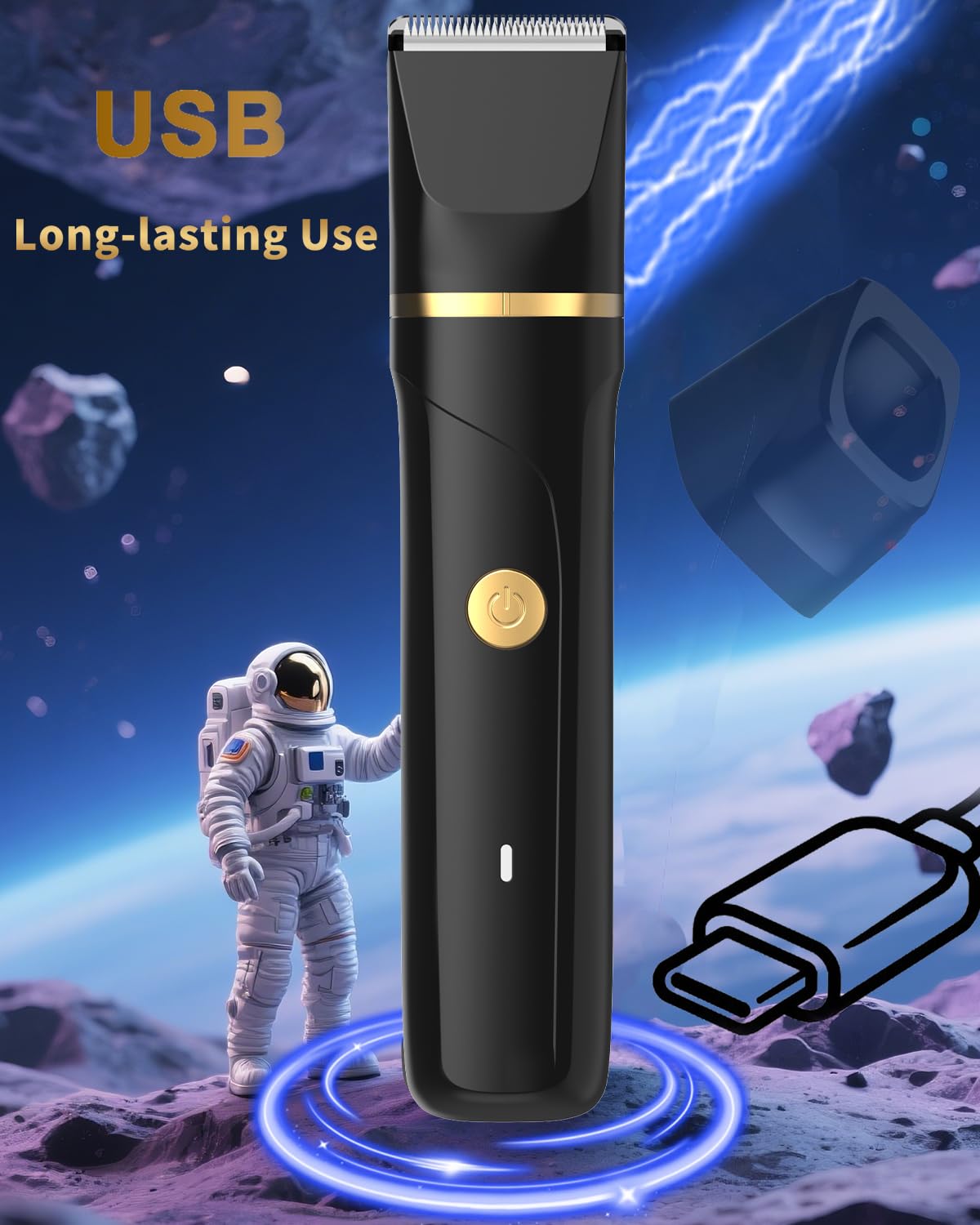 AREYZIN Body Hair Trimmer Men Manscape 3 in 1 Electric Razor - AREYZIN Official Imagery - 7