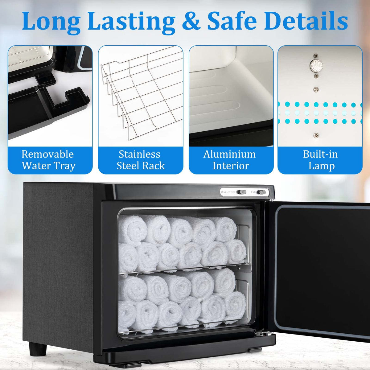 Towel Warmer 2 in 1 Professional Hot Towel Heater Cabinet - JXSDLIY Official Imagery - 3