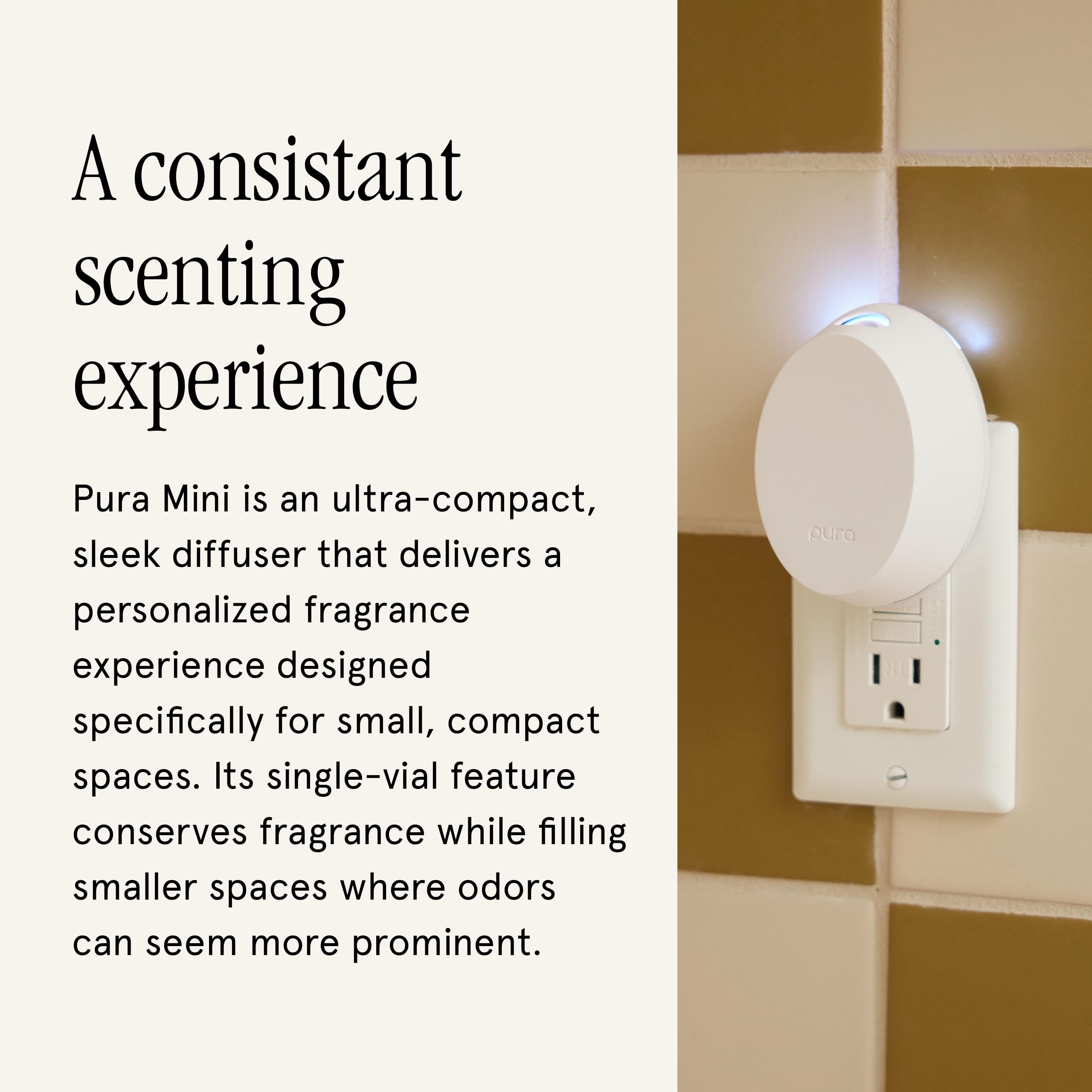 Pura Home Mini Fragrance Diffuser, Includes 1 Scent Refill, Linens & Surf - Pura Official Product View 4
