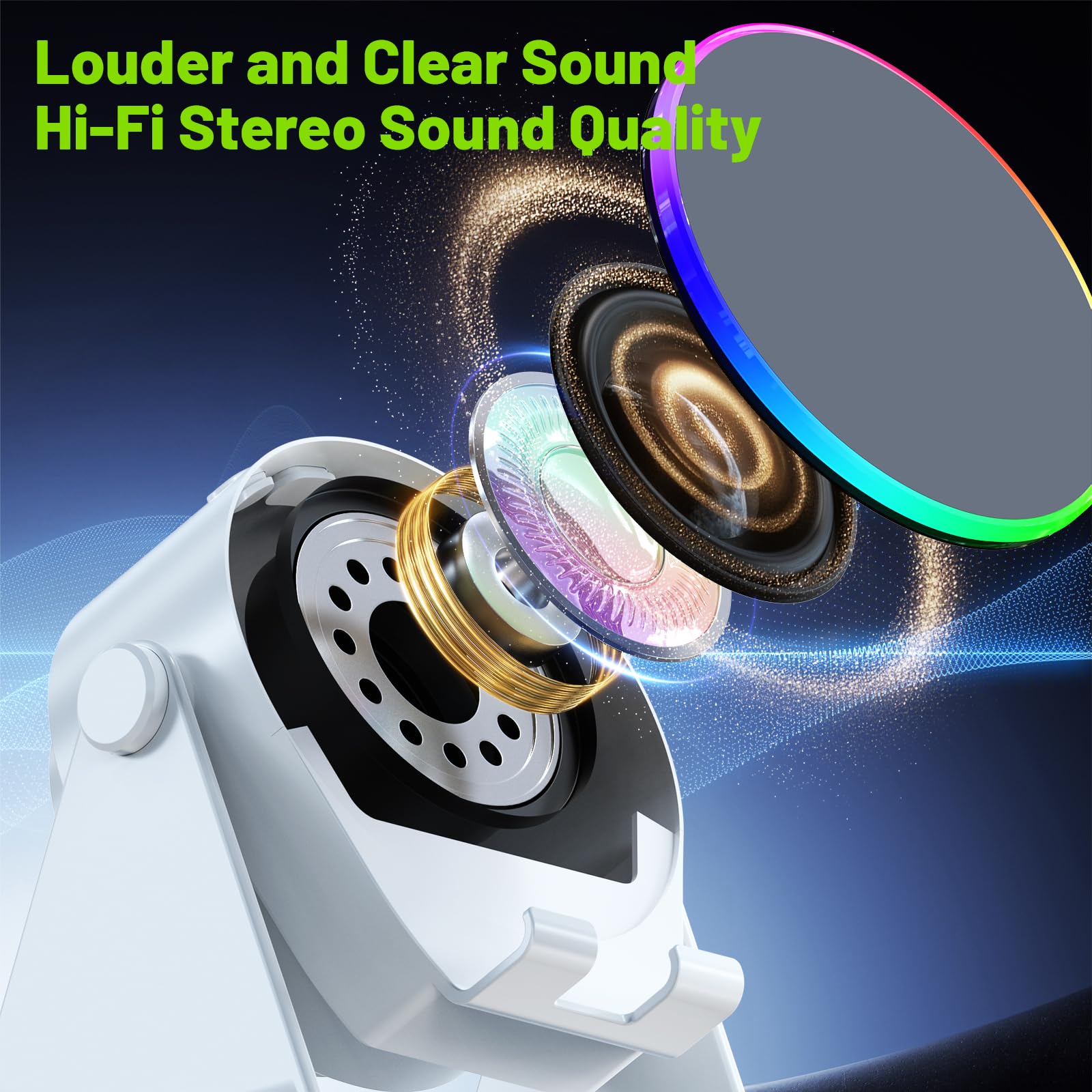 Dohelly Wireless Induction Bluetooth Speaker 4 in1 Phone Holder Speaker - Dohelly Official Product View 5