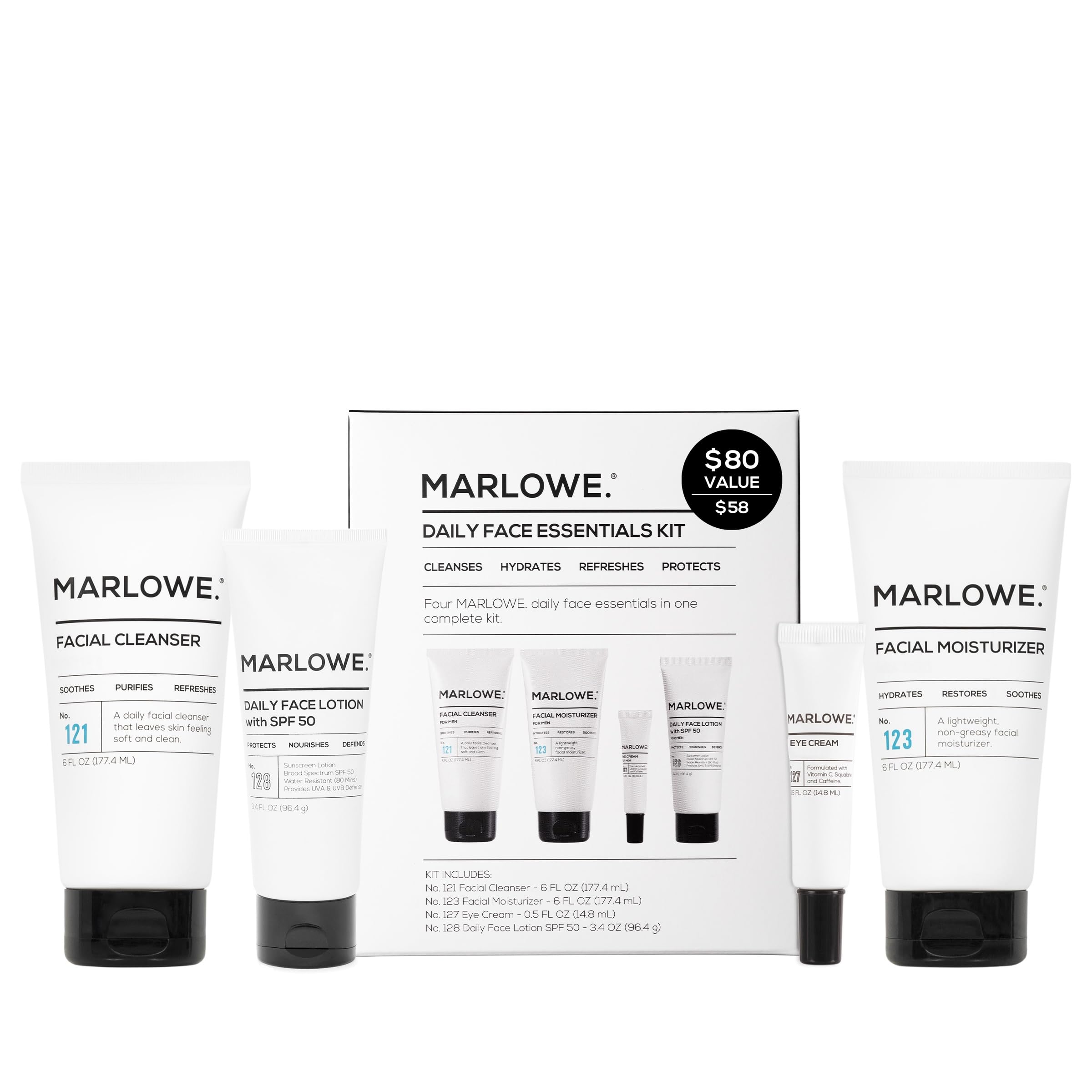 MARLOWE. Men's Skin Care Set, Best Sellers Kit, Soap, - MARLOWE.