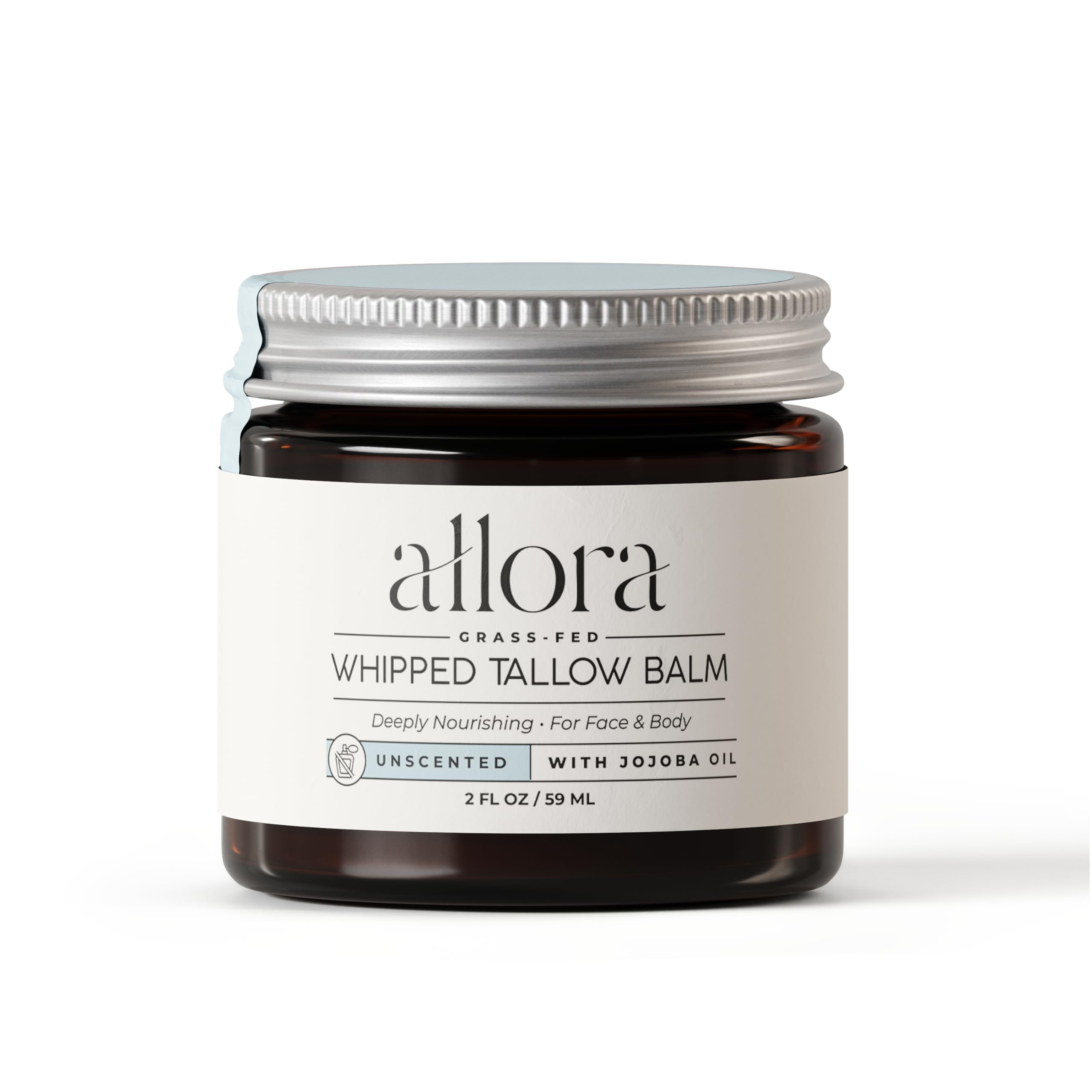 100% Grass Fed Beef Tallow for Skin - Whipped Tallow Balm with - Product Imagery