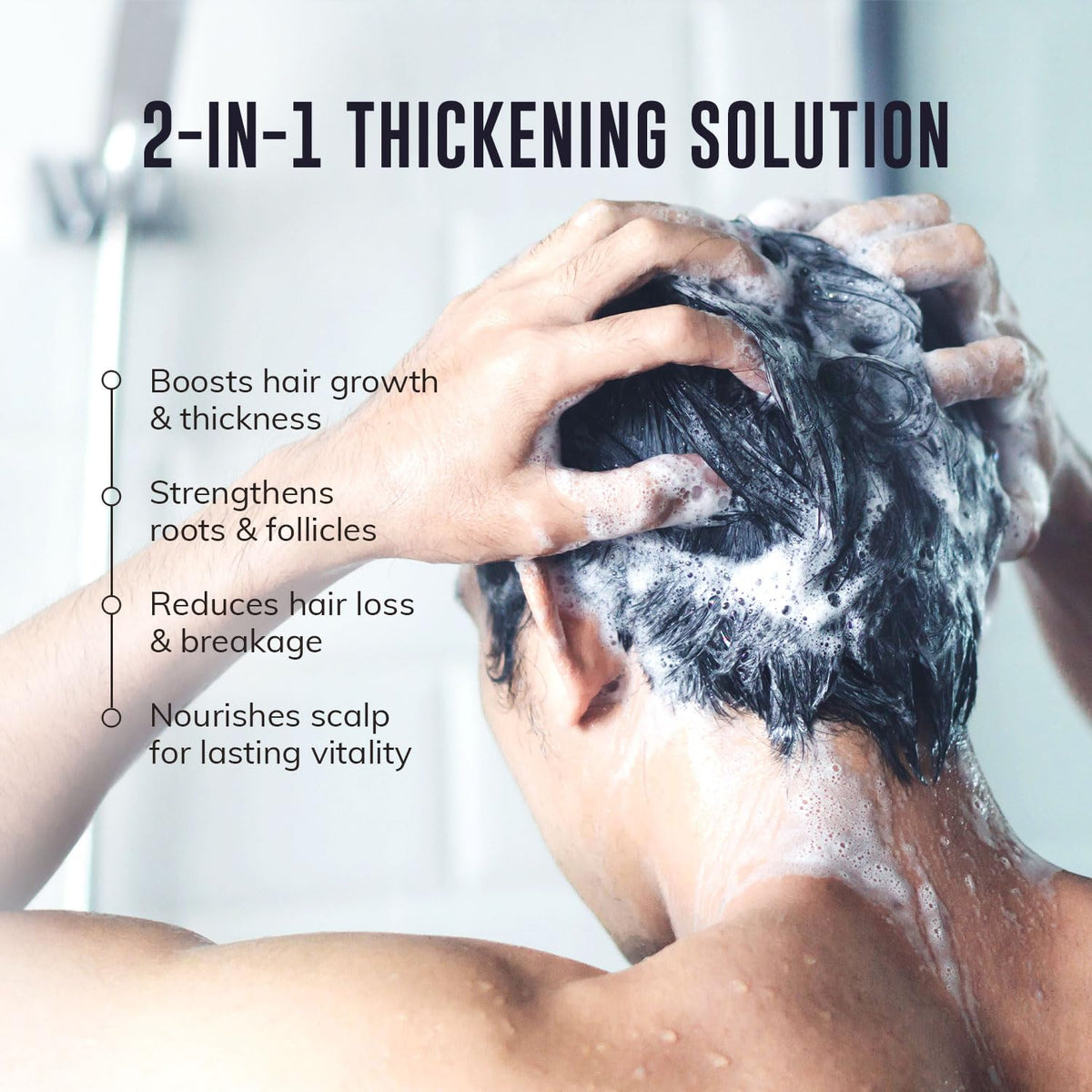 DHT Blocking Shampoo for Men - RootStim Official Imagery - 3