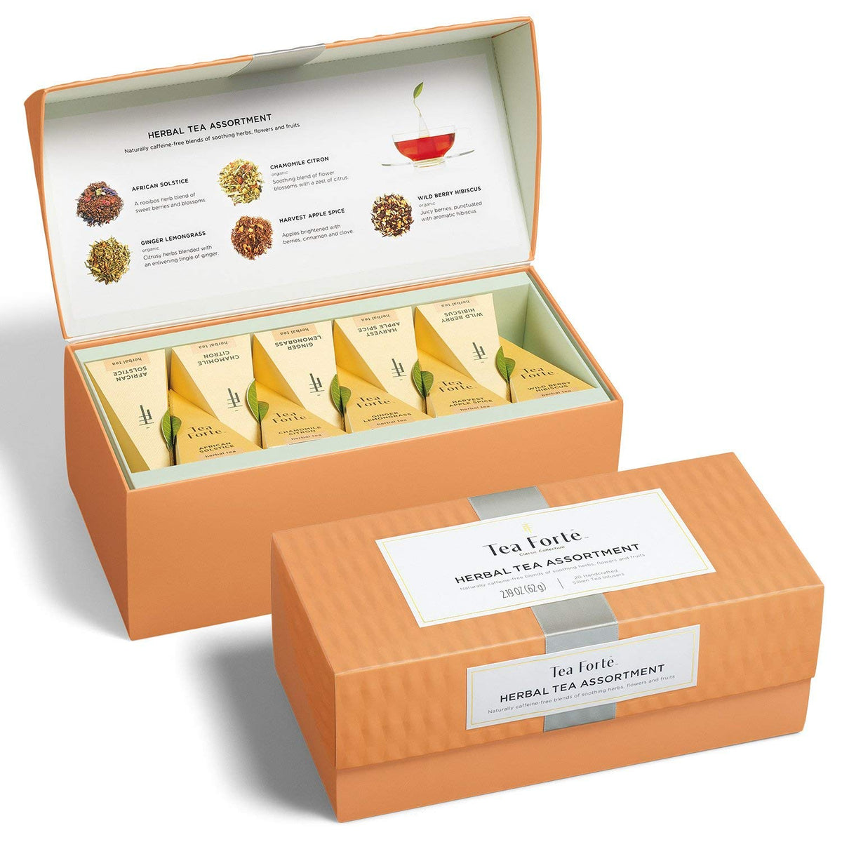 Tea Forte Tea Sampler 20 Pyramid Infuser Bags Premium Tea - Tea Forte Official Imagery - 8