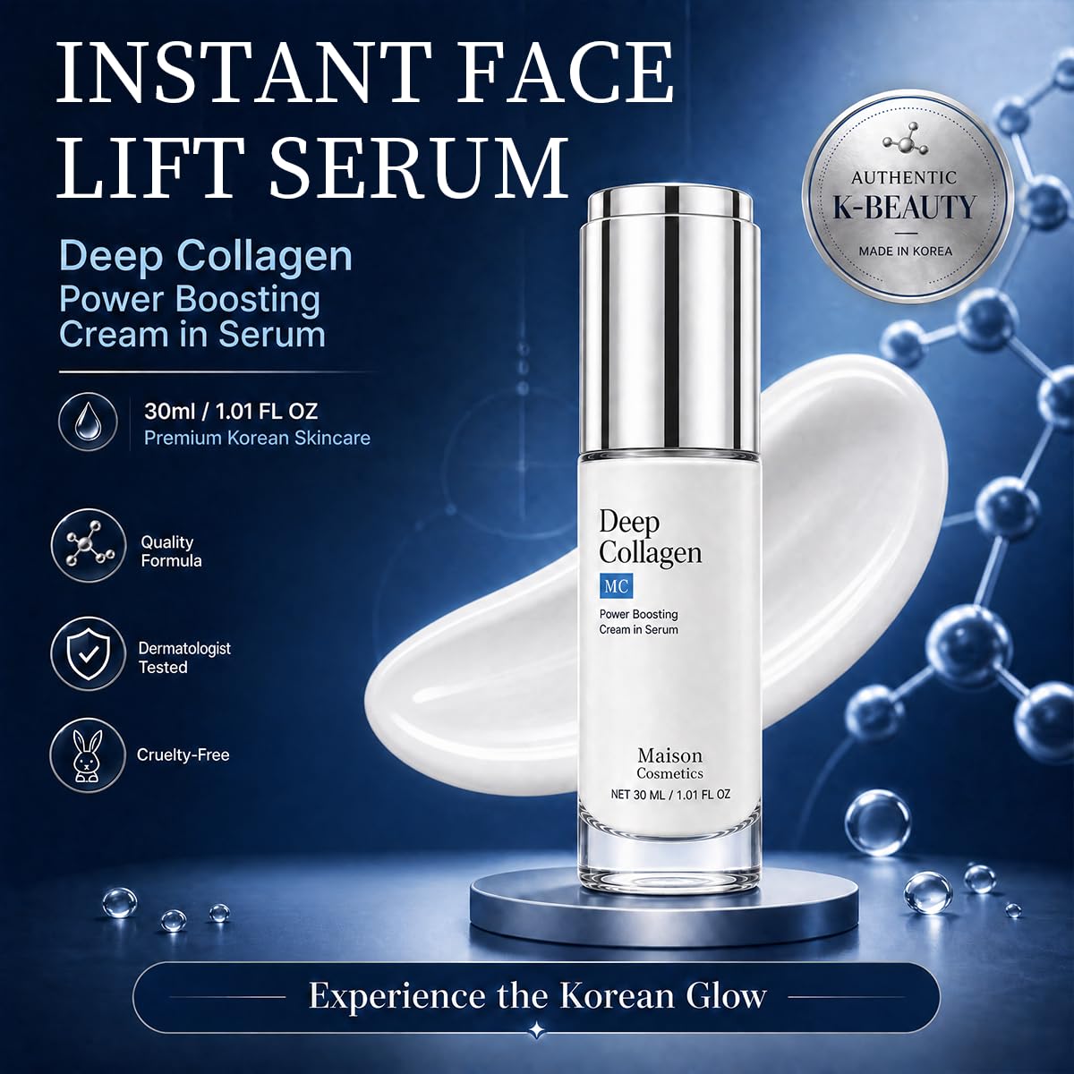 Maison Cosmetics Deep Collagen Serum Korean Collagen Face - Zorlyna Official Imagery - 6