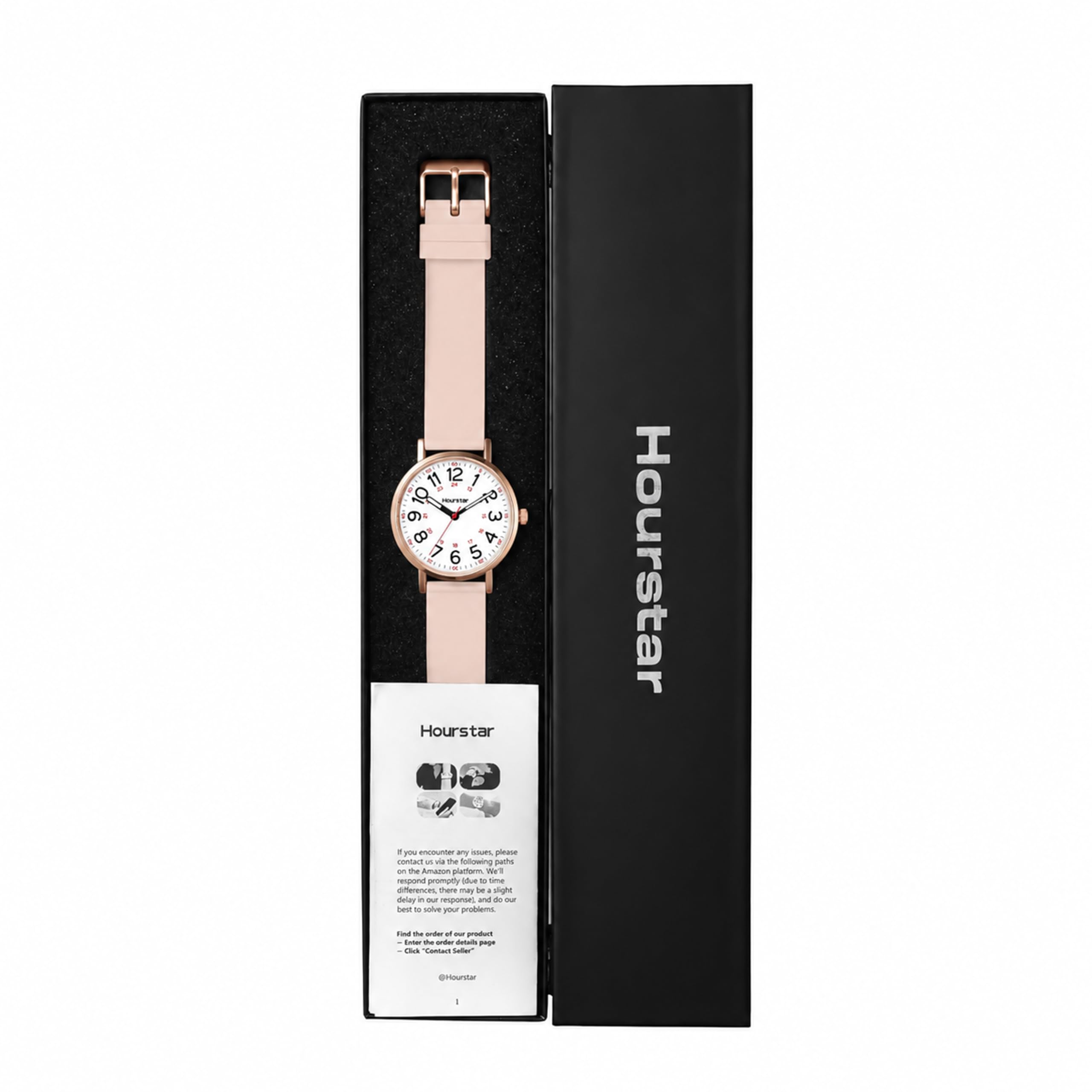 Hourstar Women's Analog Nurse Watch | Second Hand | Easy Read | Silico - View 6