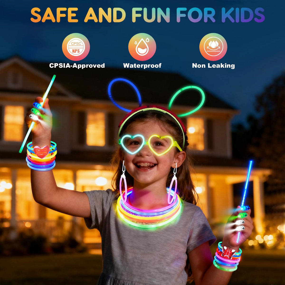 SHQDD 500 Glow Sticks Set 200 Glow Sticks 300 Accessories - SHQDD Official Imagery - 7