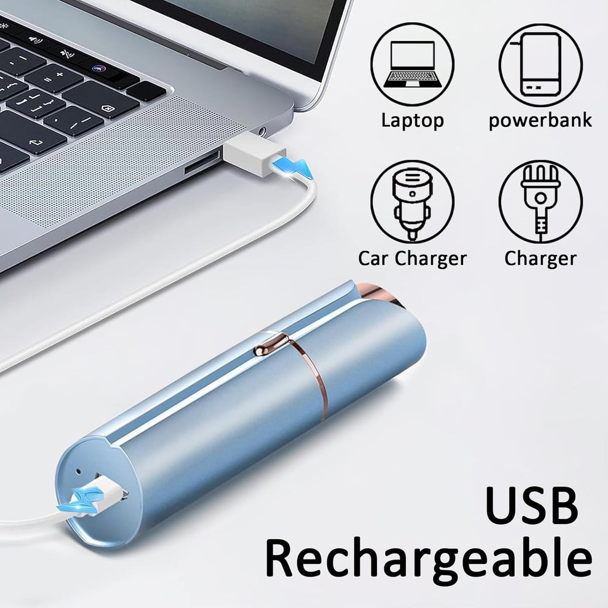 Facial Hair Removal for Women USB Rechargeable 3 Replacement - tuokiy Official Imagery - 7