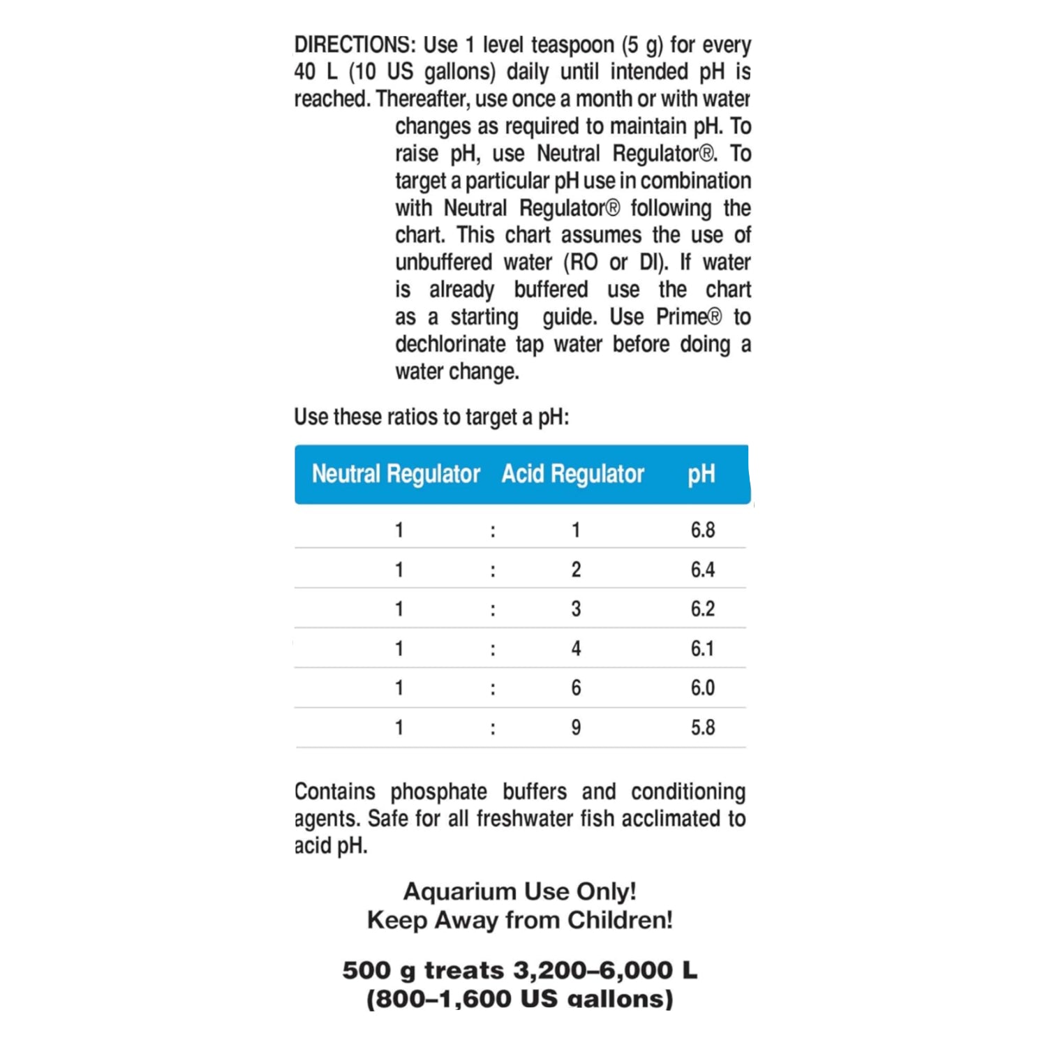 Acid Regulator, 500 g / 1.1 lbs