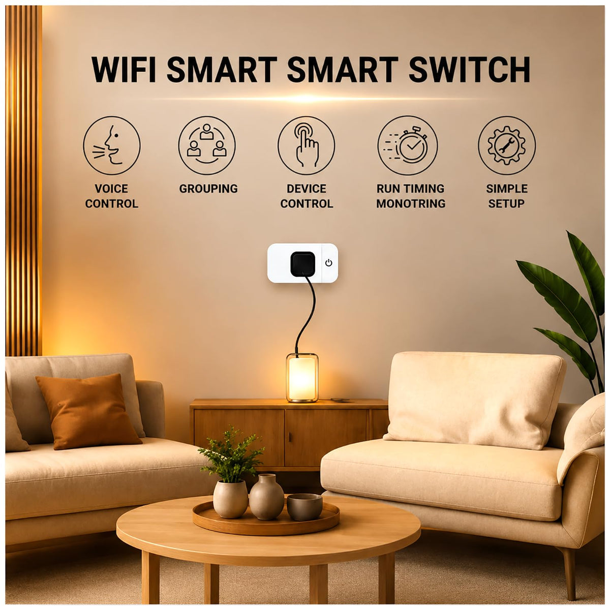 4 Pack Smart Home Wi Fi Plugs - Lunabode LED Official Imagery - 7
