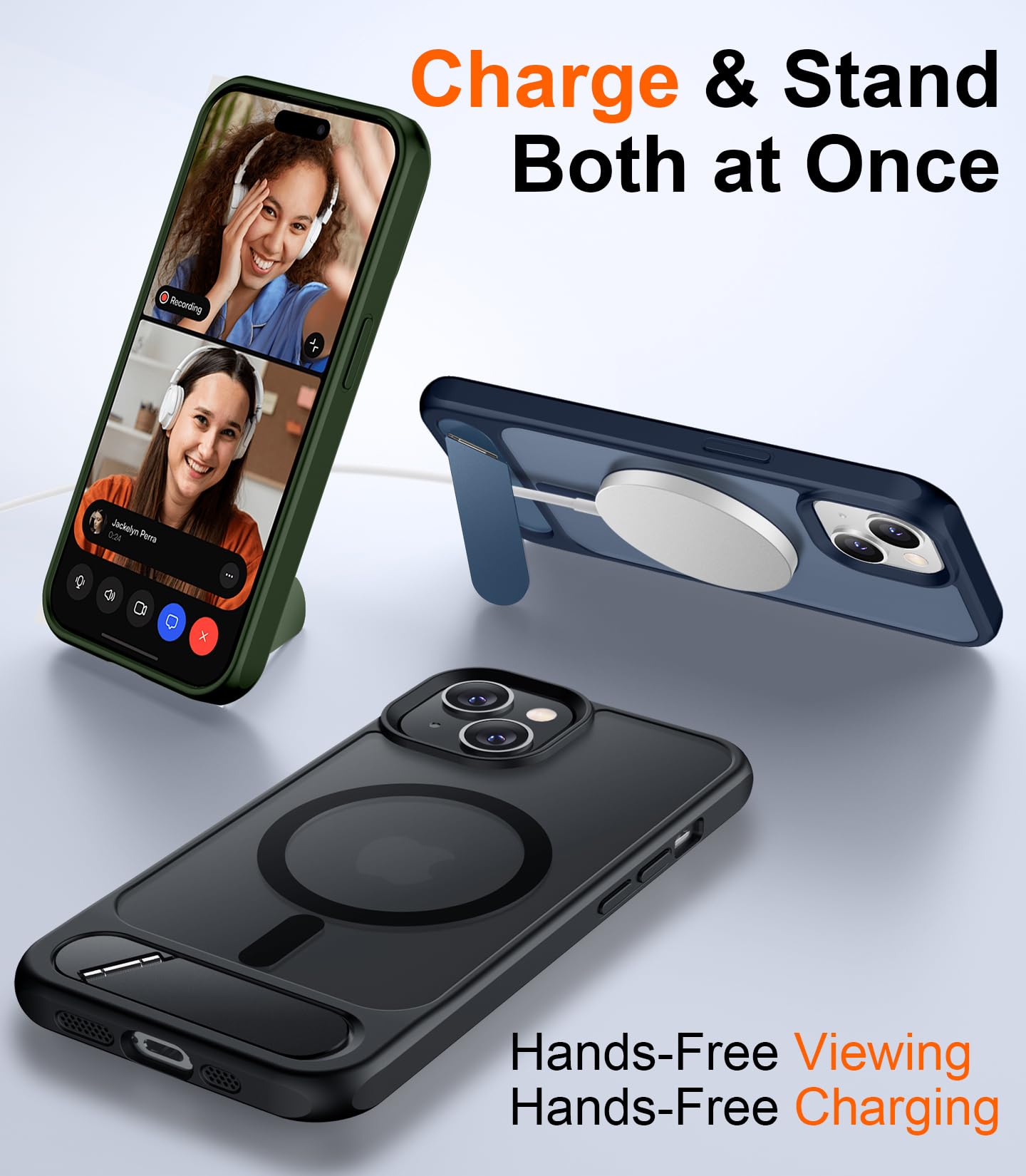 Compatible with iPhone 14 Case/iPhone 13 Case,[Built-in Invisi... - Temdan Official Product View 4