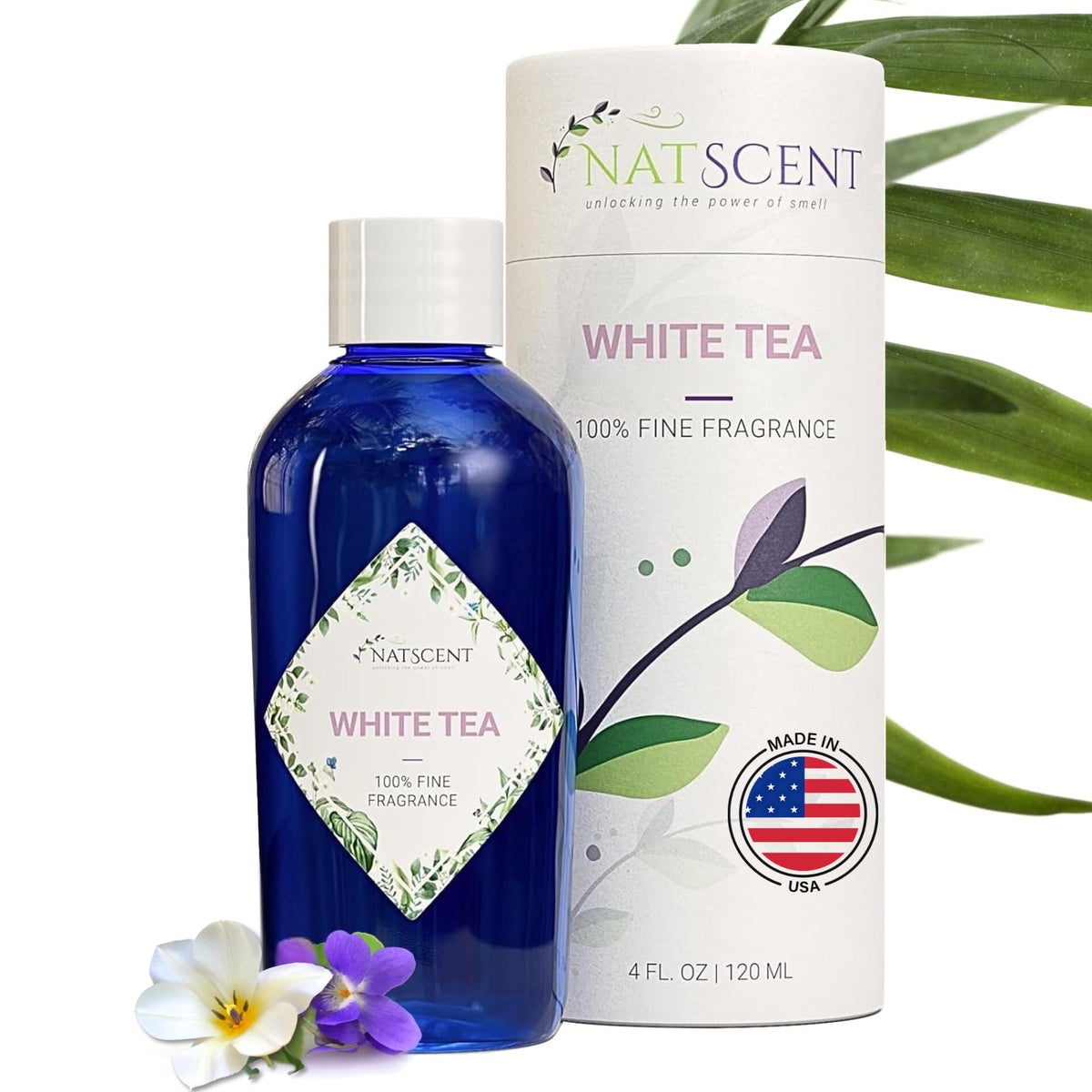 White Tea Diffuser Oil for Home Hotel Inspired Essential Oil - Natscent Official Imagery - 1