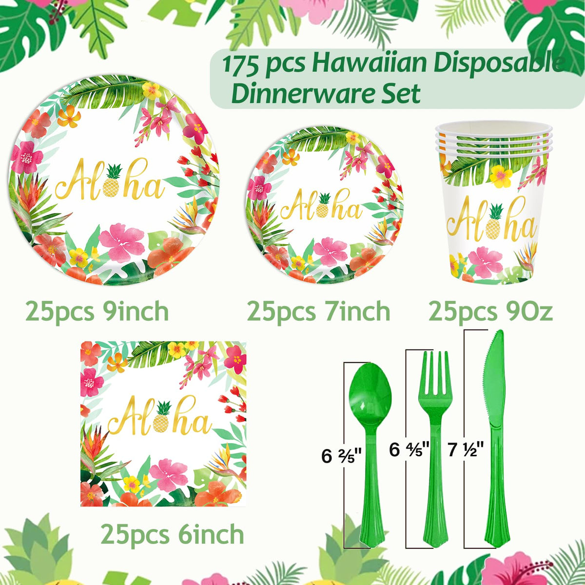 Hawaiian Luau Party Decorations Supplies - OUNIY Official Imagery - 3