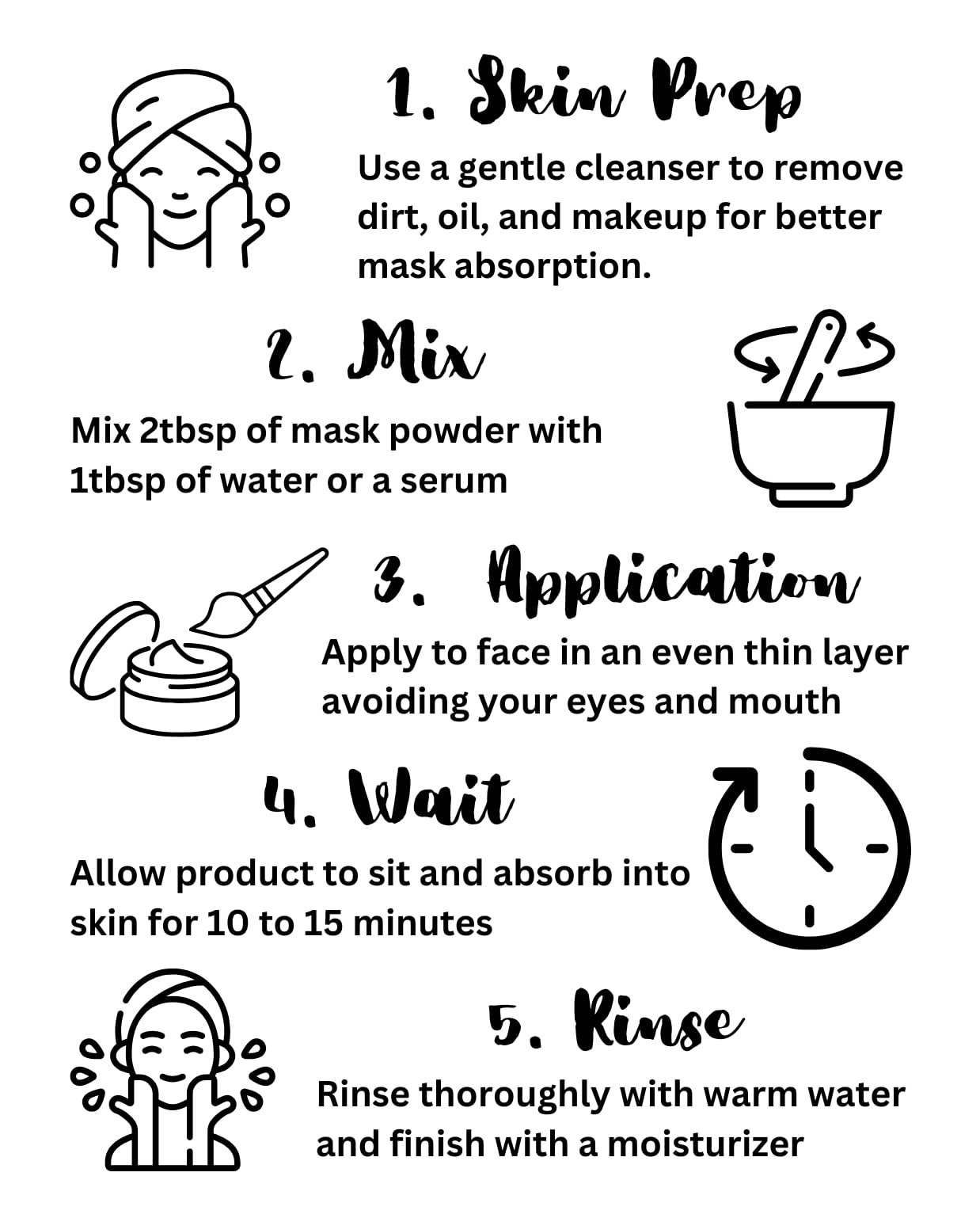 Variety Plant Based Face Mask Kit, 4 Masks with Applicator - Seoul Naturals