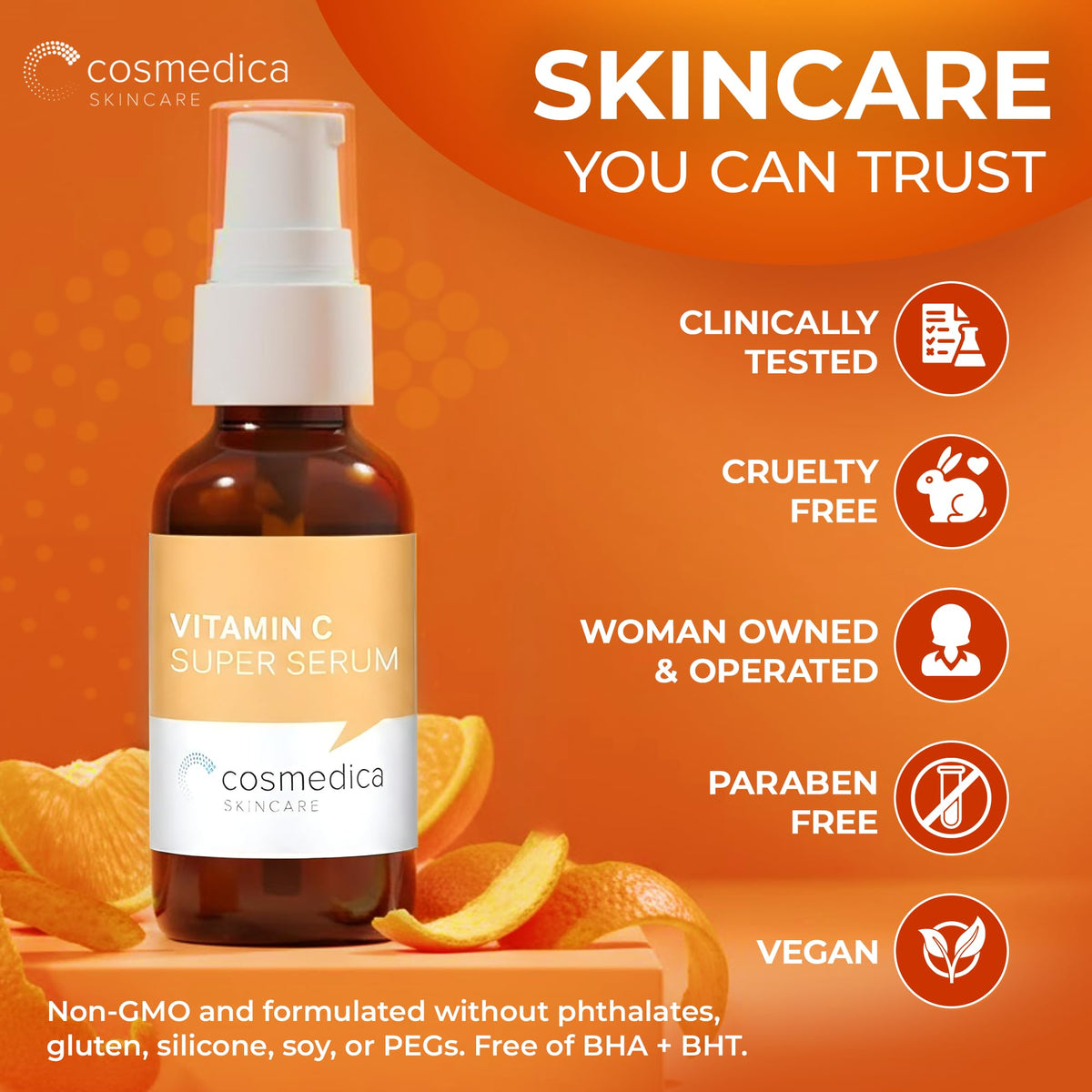 Cosmedica Skincare Vitamin C Serum for Face with Hyaluronic - Cosmedica Skincare Official Imagery - 7