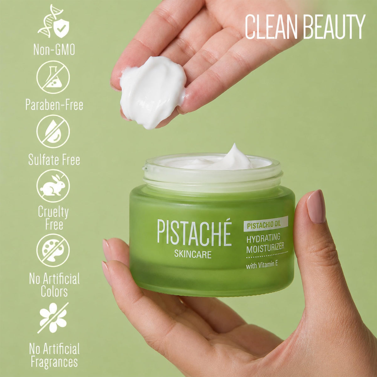 Pistach Skincare Dewy Face Beauty Set Hydrating Serum - Pistaché Skincare Official Imagery - 7