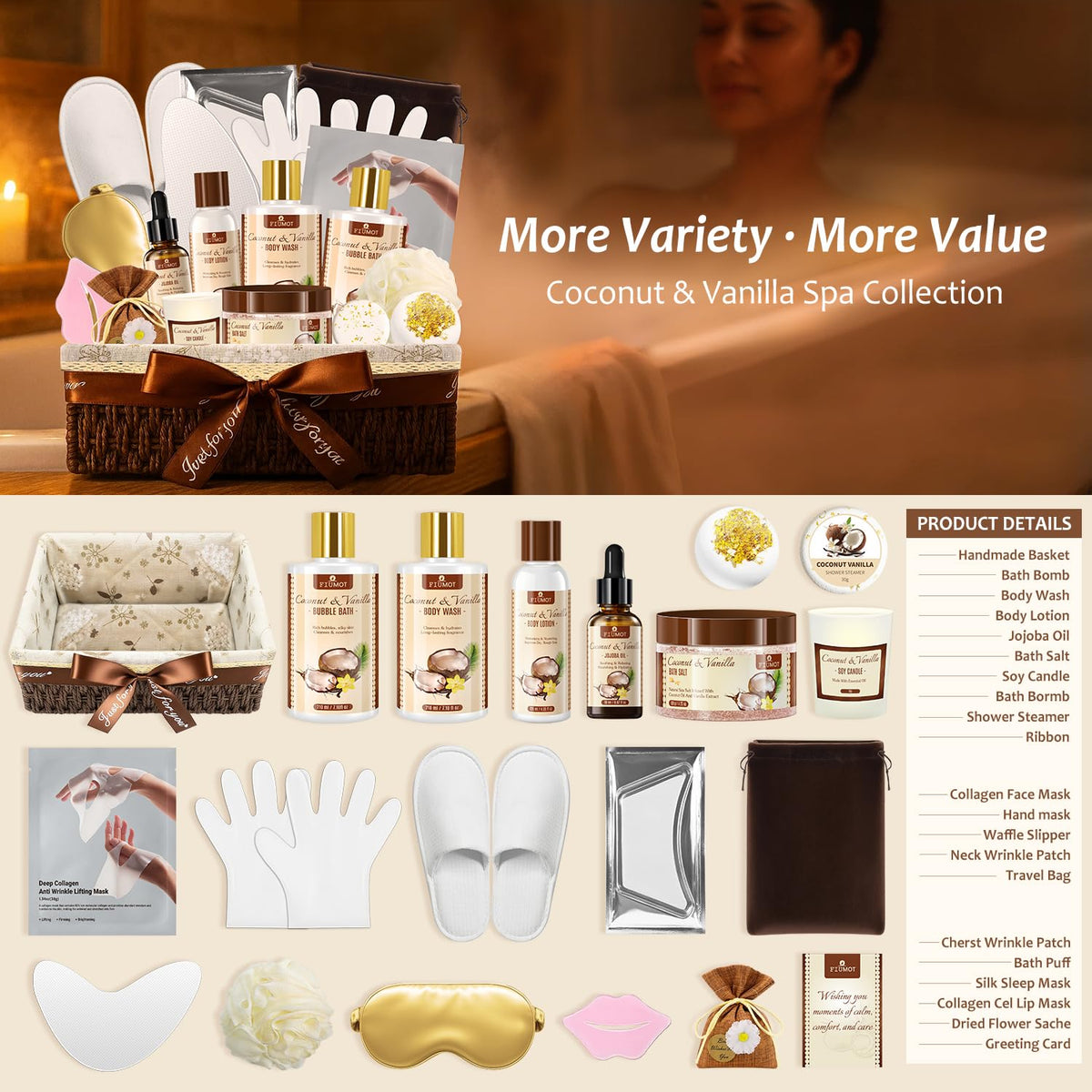 Bath and Body Gift Basket Set for Women - FIUMOT Official Imagery - 6