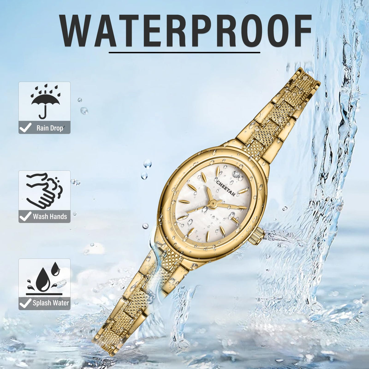 CHEETAH Women s Gold Dainty Watch with Classic Retro - CHEETAH Official Imagery - 6