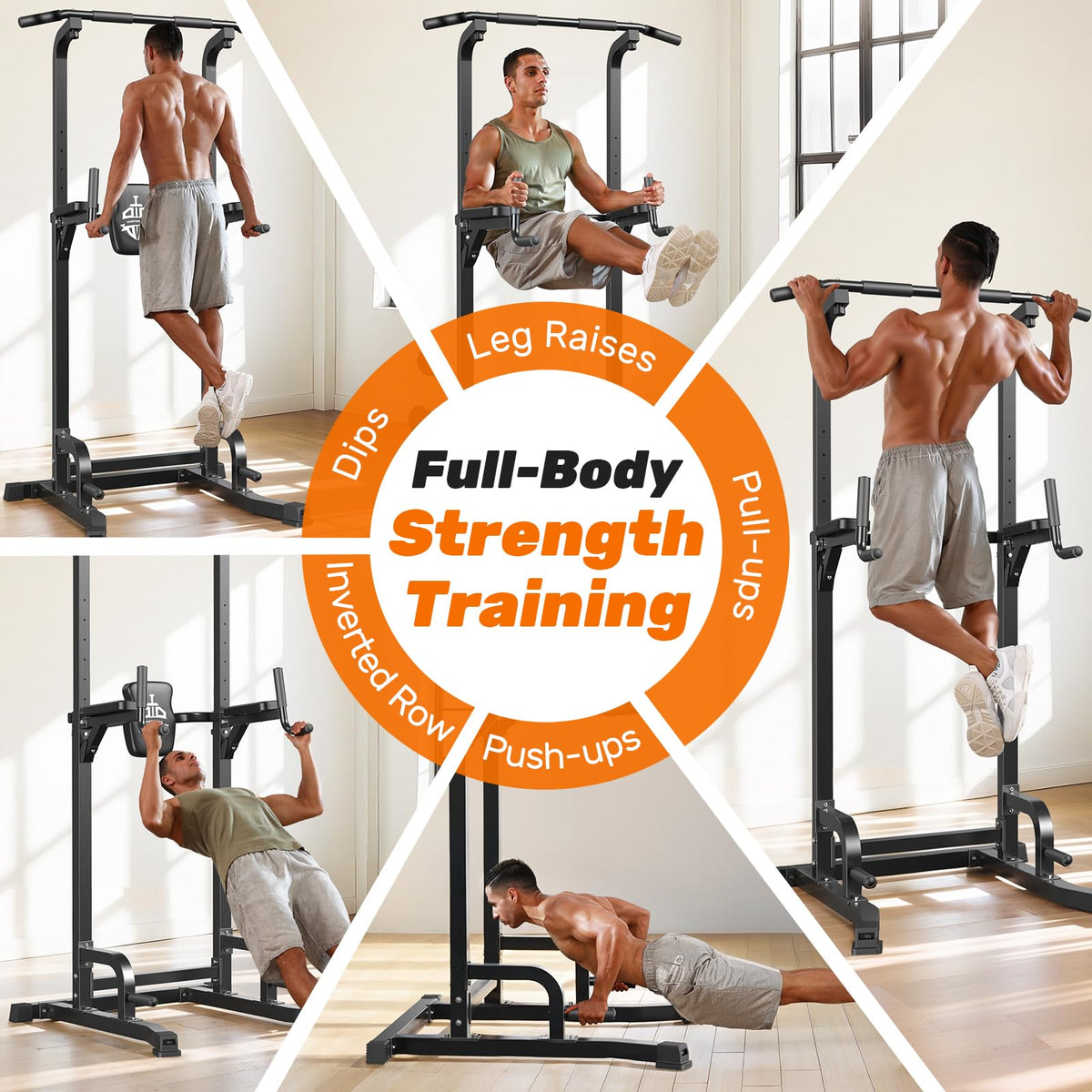 SPORTSROYALS Free Standing Pull Up Bar Power Tower for Home - Sportsroyals Official Imagery - 4