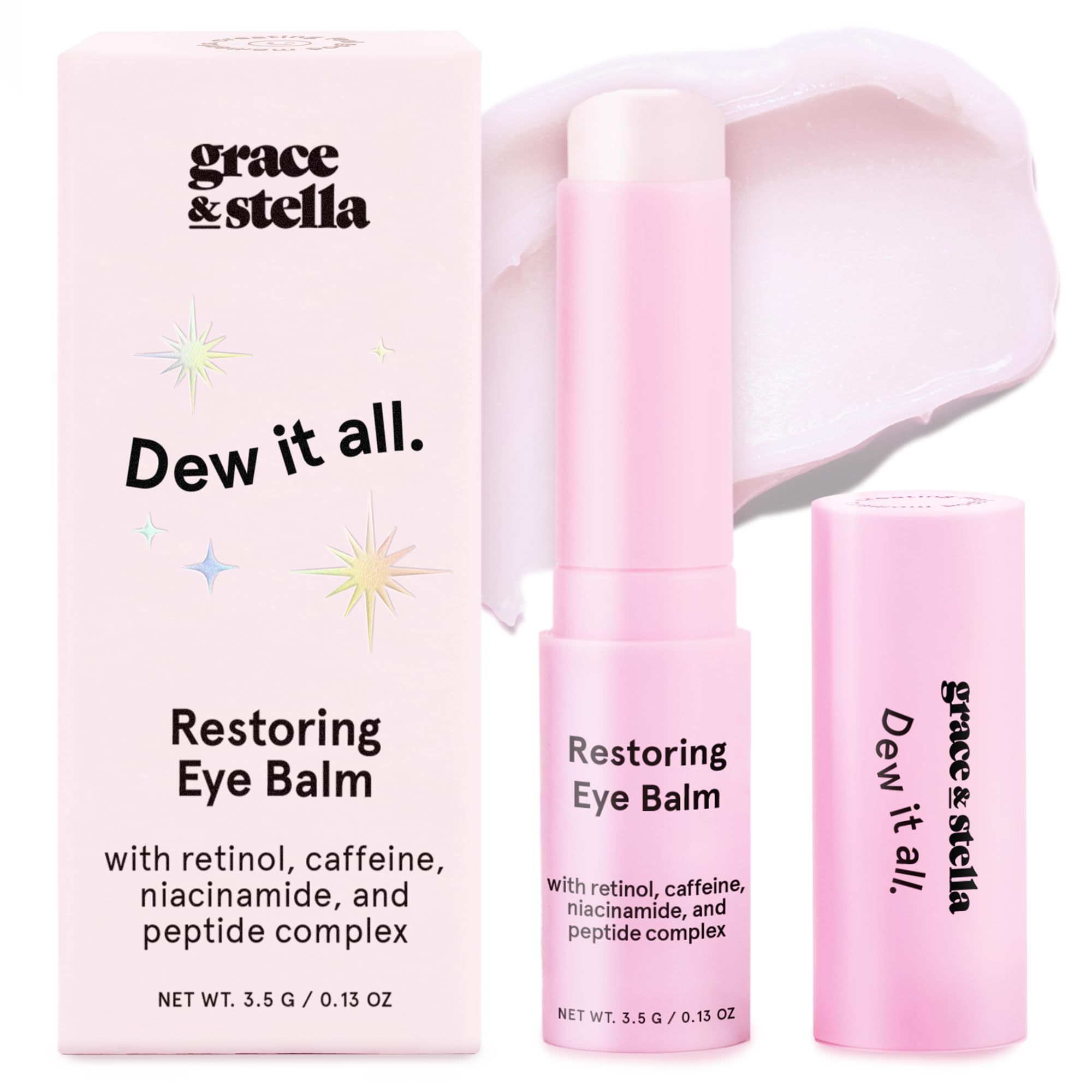 grace & stella Under Eye Brightener Balm Stick - Travel Size - Product Imagery