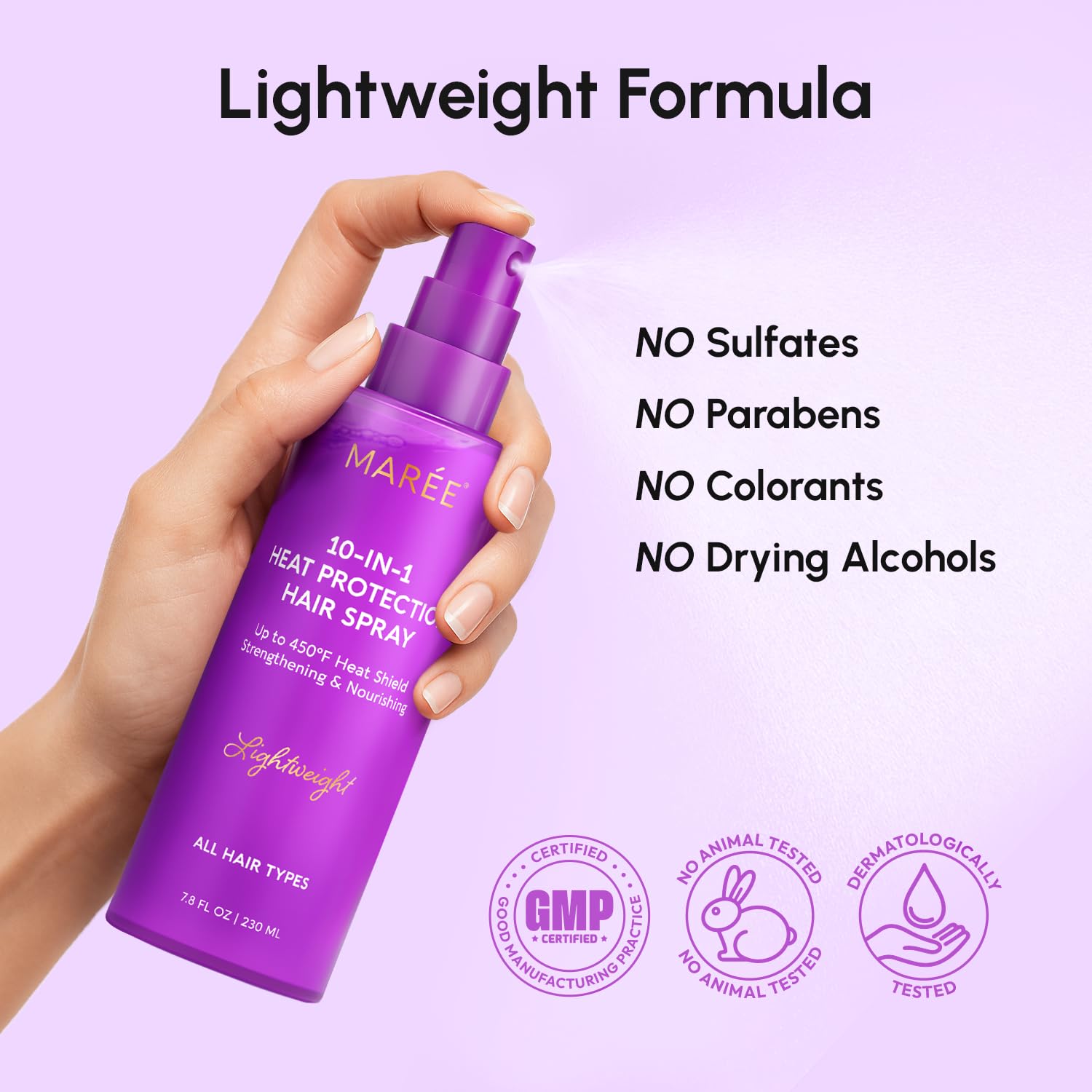 MAREE 10 - 1 Heat Protection Spray for Hair – Hea - MAREE Official Product View 10