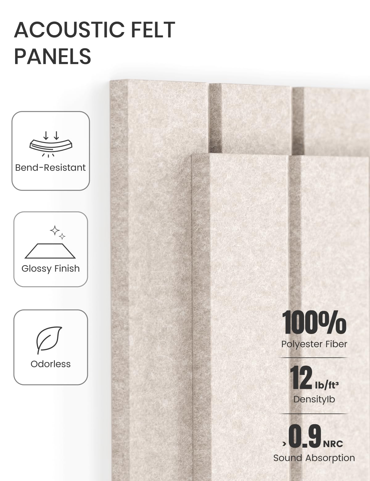 48 x 36 Large Felt Bulletin Board Oatmeal - Fluxynara Official Imagery - 6
