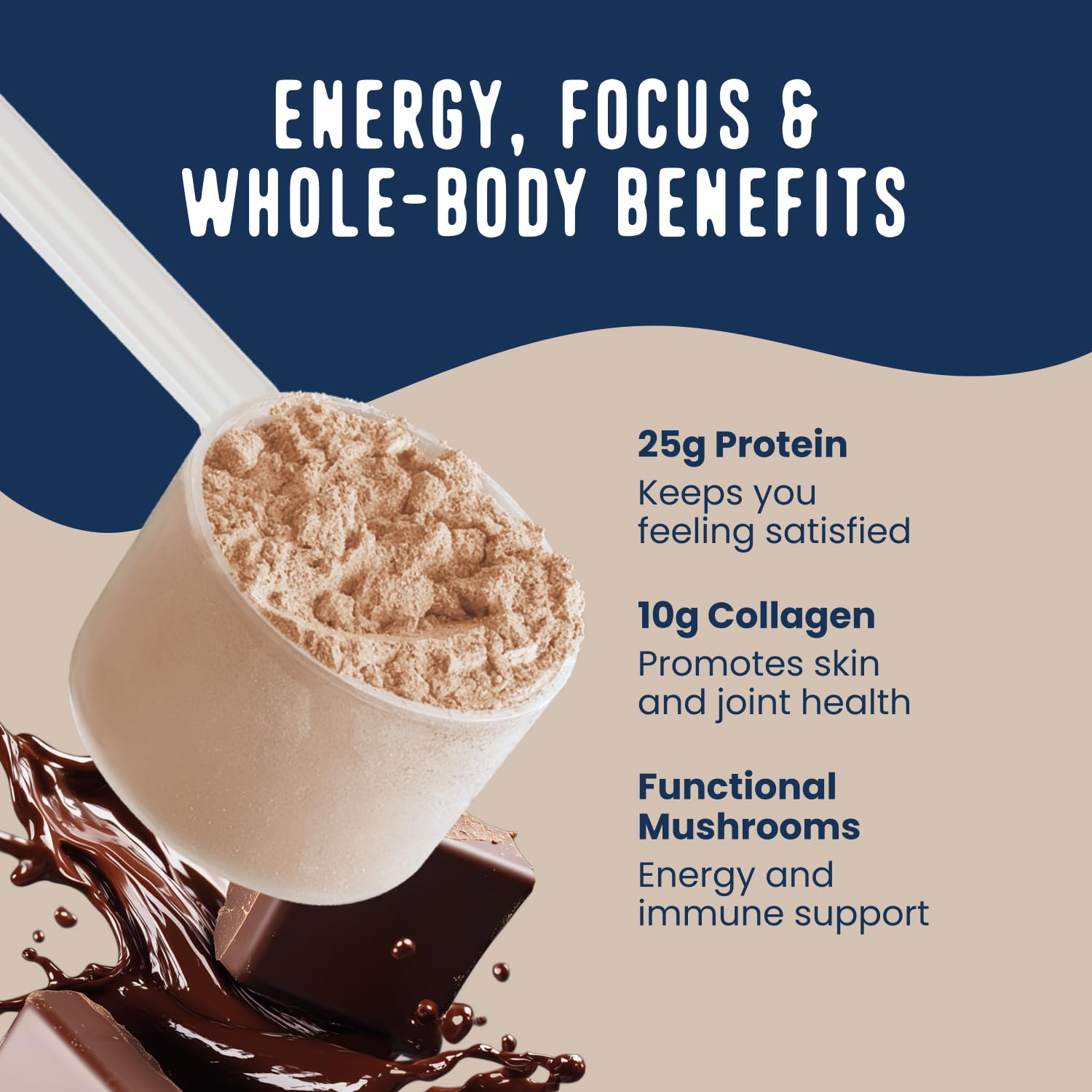 FlavCity Chocolate All in One Protein Shake Powder - On the Go Me - FlavCity Official Product View 4