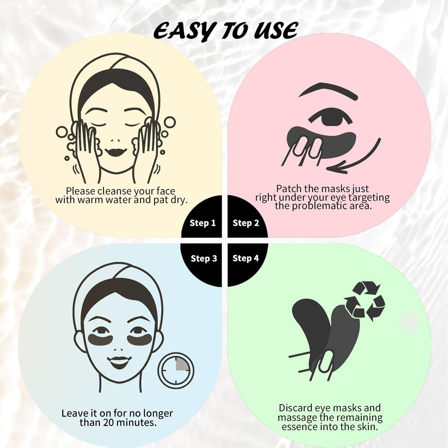 Maskiss Under Eye Patches Variety Pack (48 Pairs), Eye Masks for - Maskiss