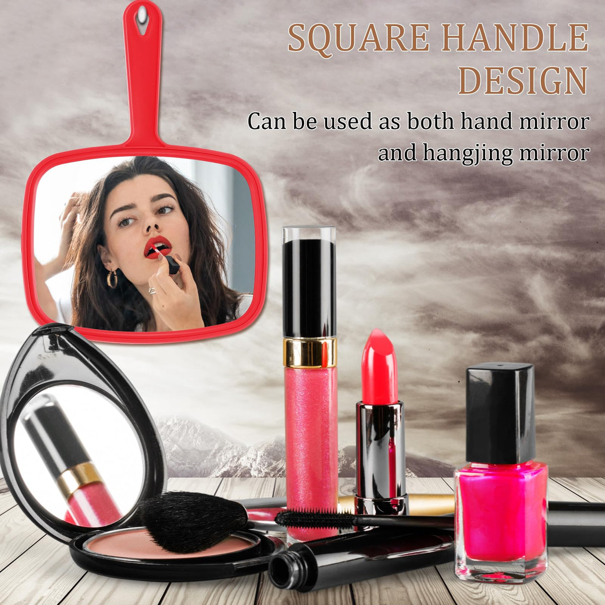 Geetery 12 Pcs Handheld Mirrors with Handle Hand Mirror Bulk - Geetery Official Imagery - 6